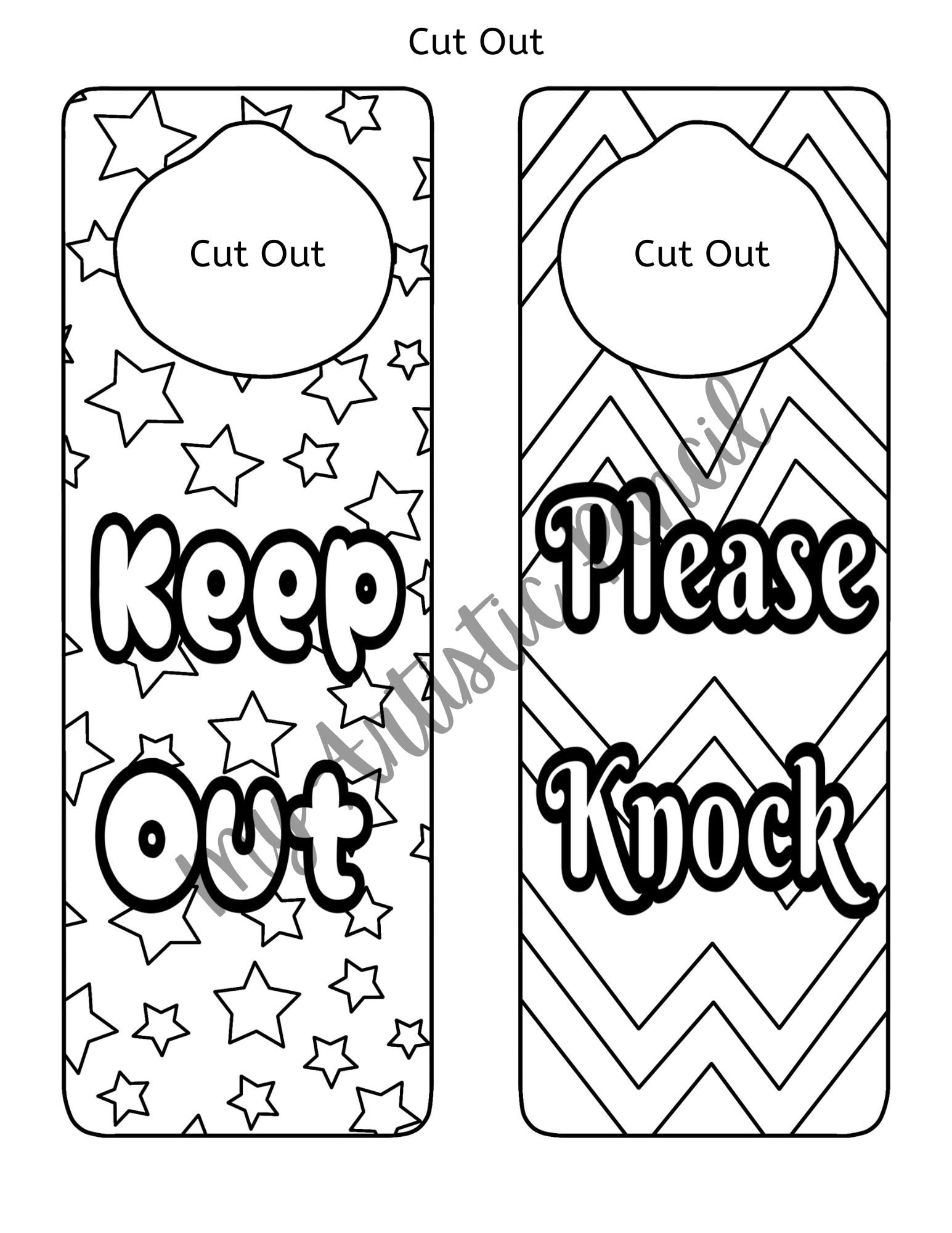 Printable Door Hanger Sign Door Knob Hangers For Kids Rooms Door Handle Sign Door Hanger Fall Door Hangings Door Wreath Etsy