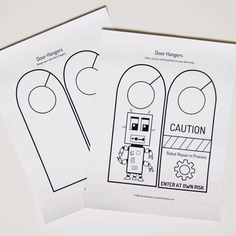 Printable Door Hangers Create In The Chaos