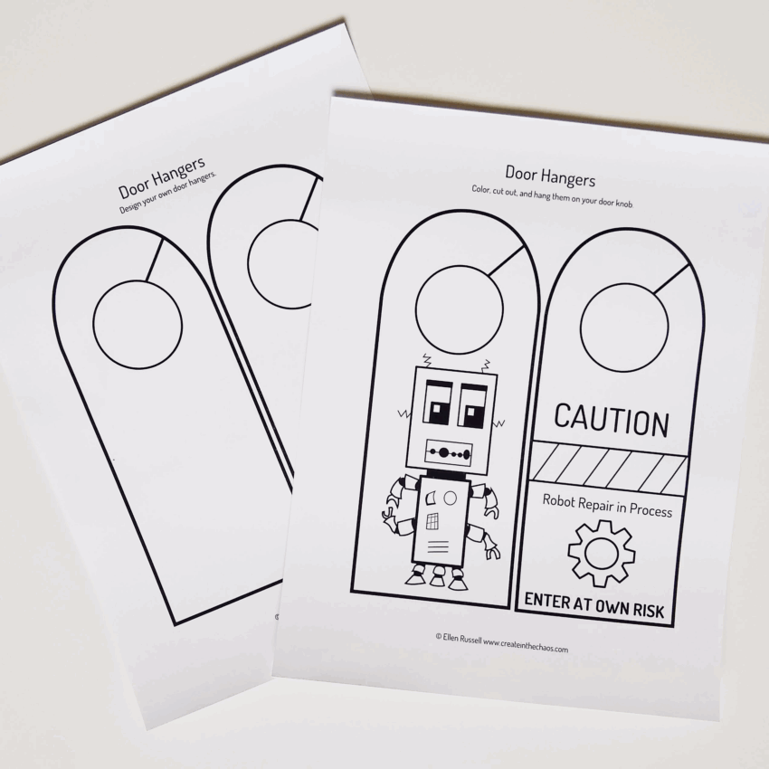 Printable Door Hangers Create In The Chaos