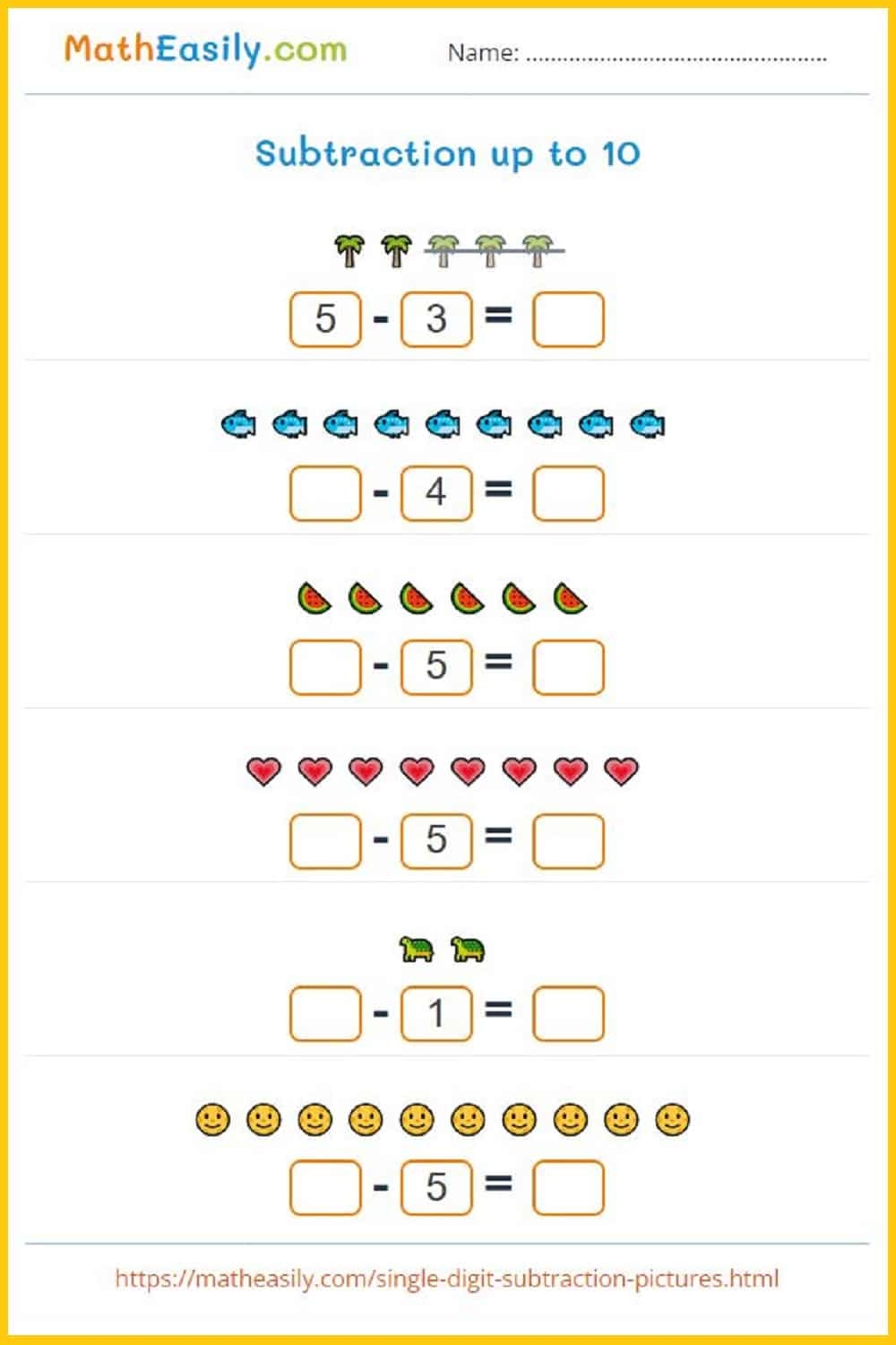 Kindergarten Math Worksheets - Printable Pdf