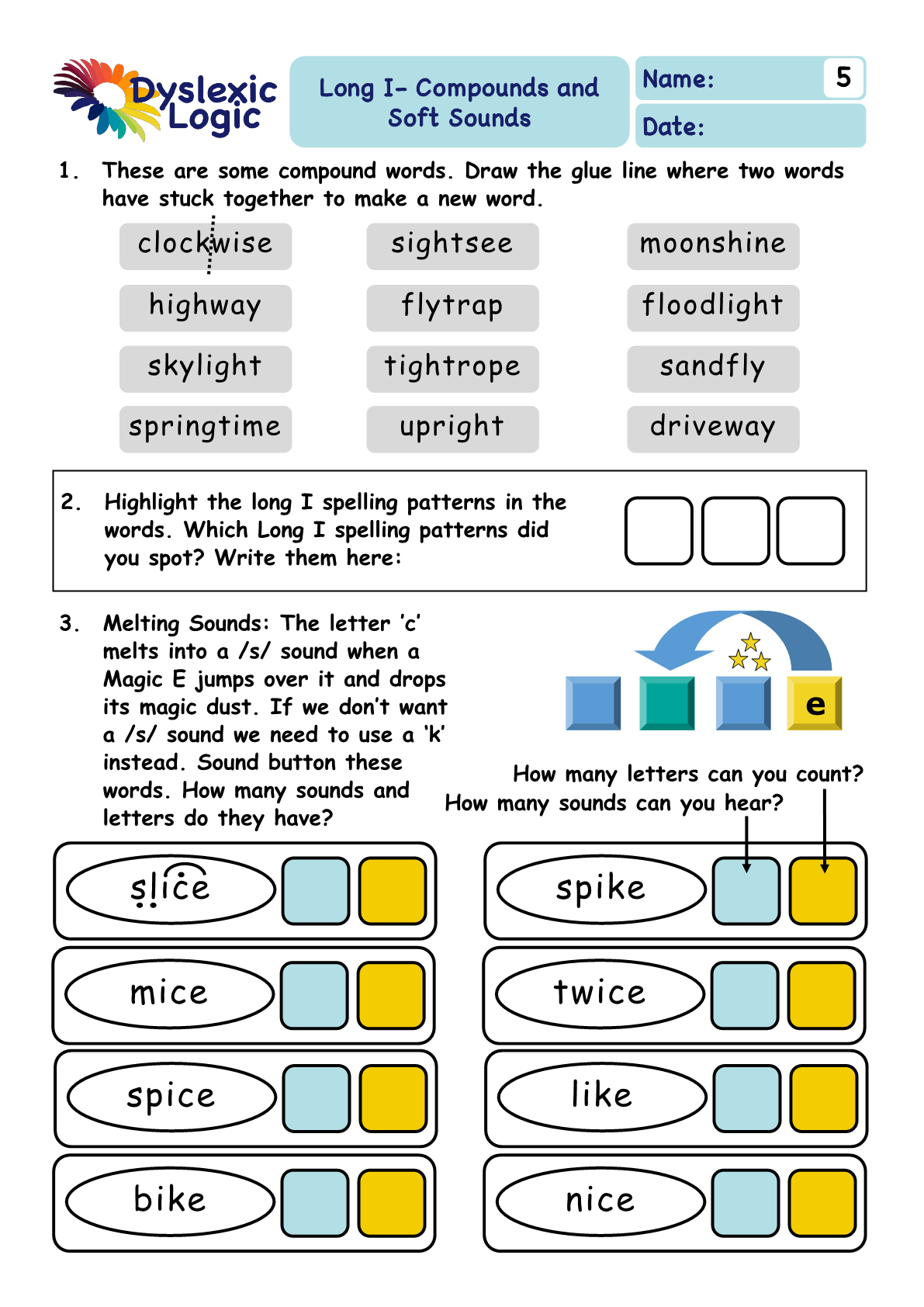 Free Printable Dyslexia Worksheets Uk