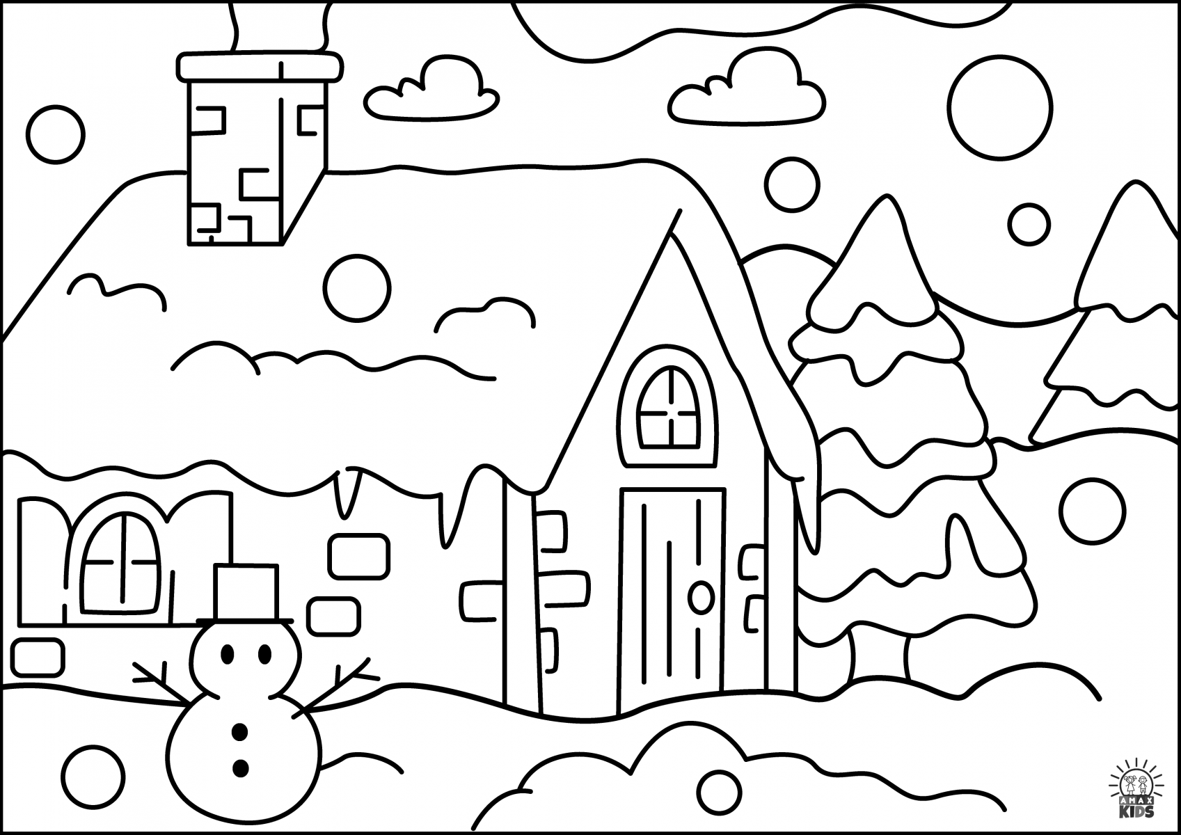 Printable Winter Coloring Pages For Preschoolers