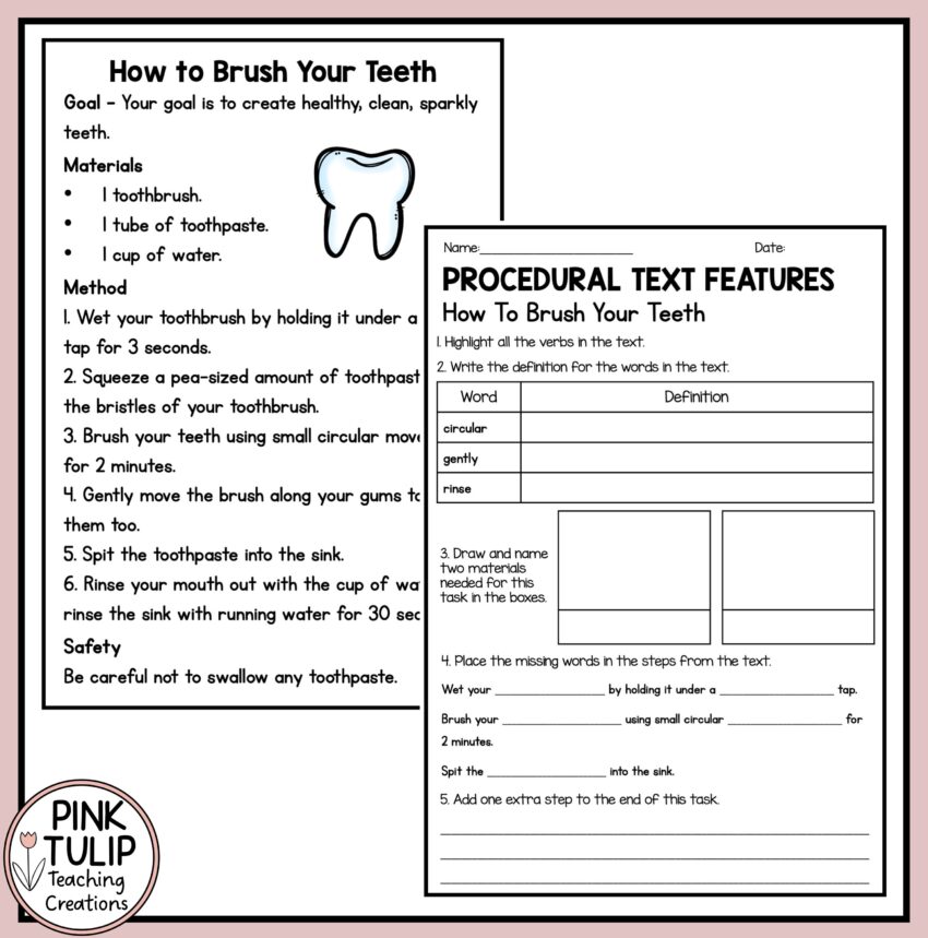 Procedural Text Examples Ten Reading Samples With Comprehension