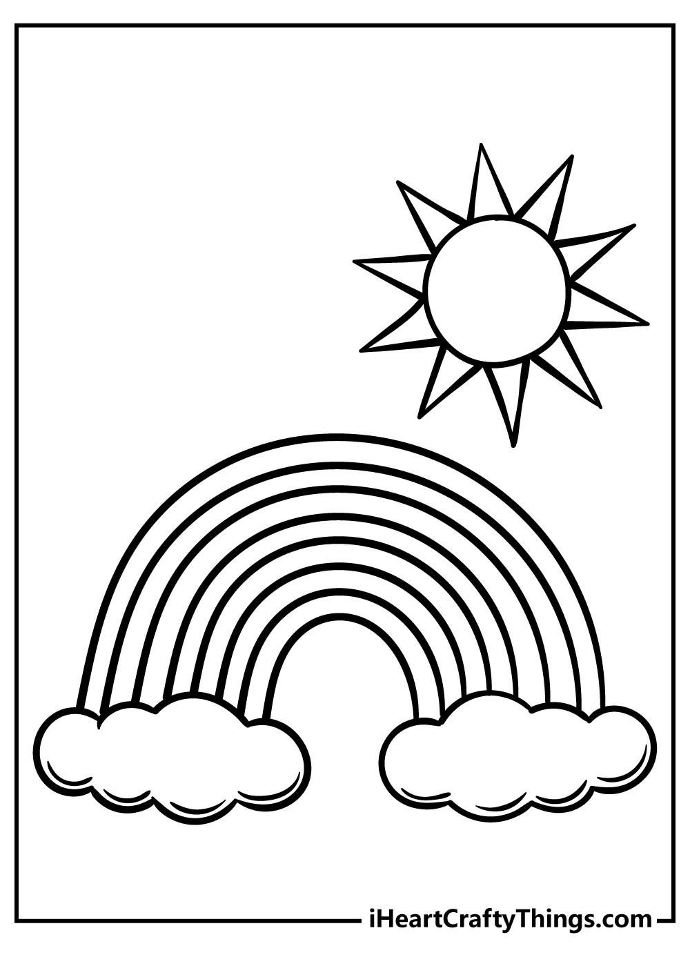 Rainbow Coloring Pages 100 Free Printables Worksheets Library
