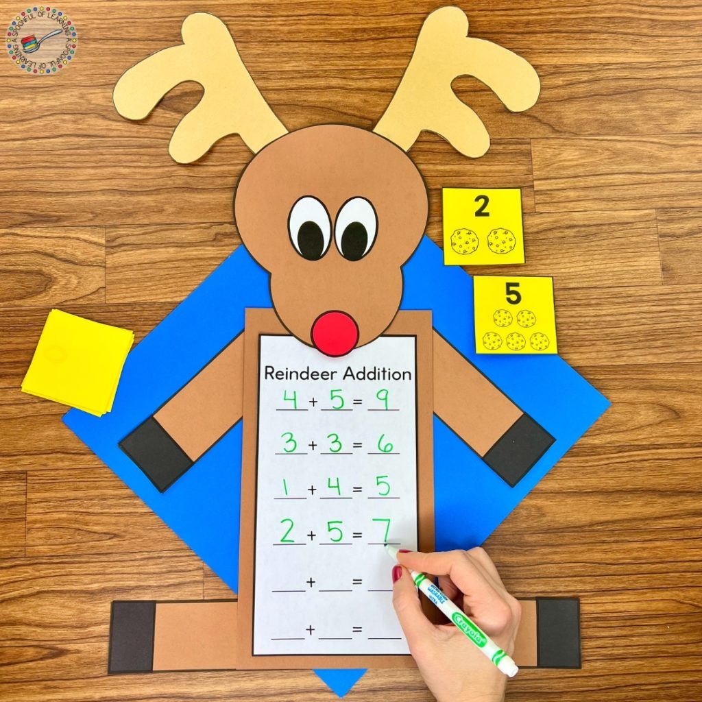 Reindeer Activities For Kindergarten A Spoonful Of Learning