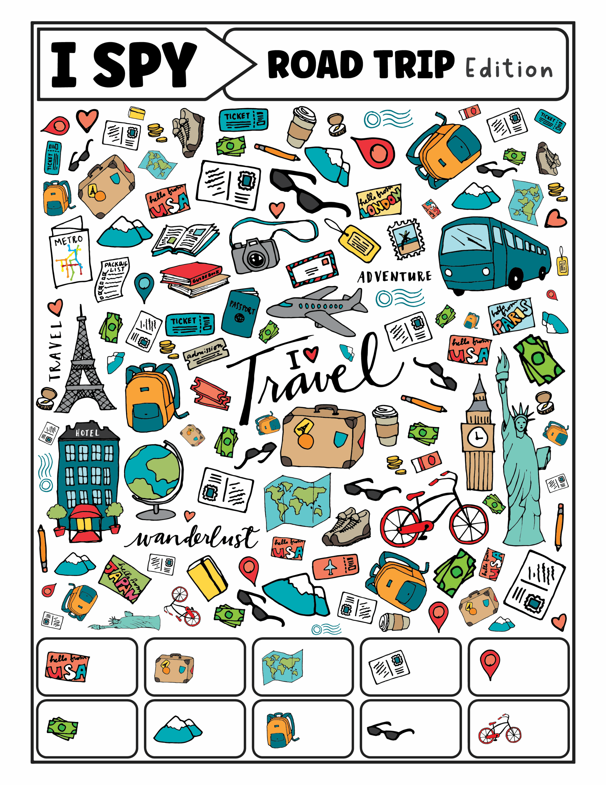 Road Trip Games Free Printable Printable Party Favors