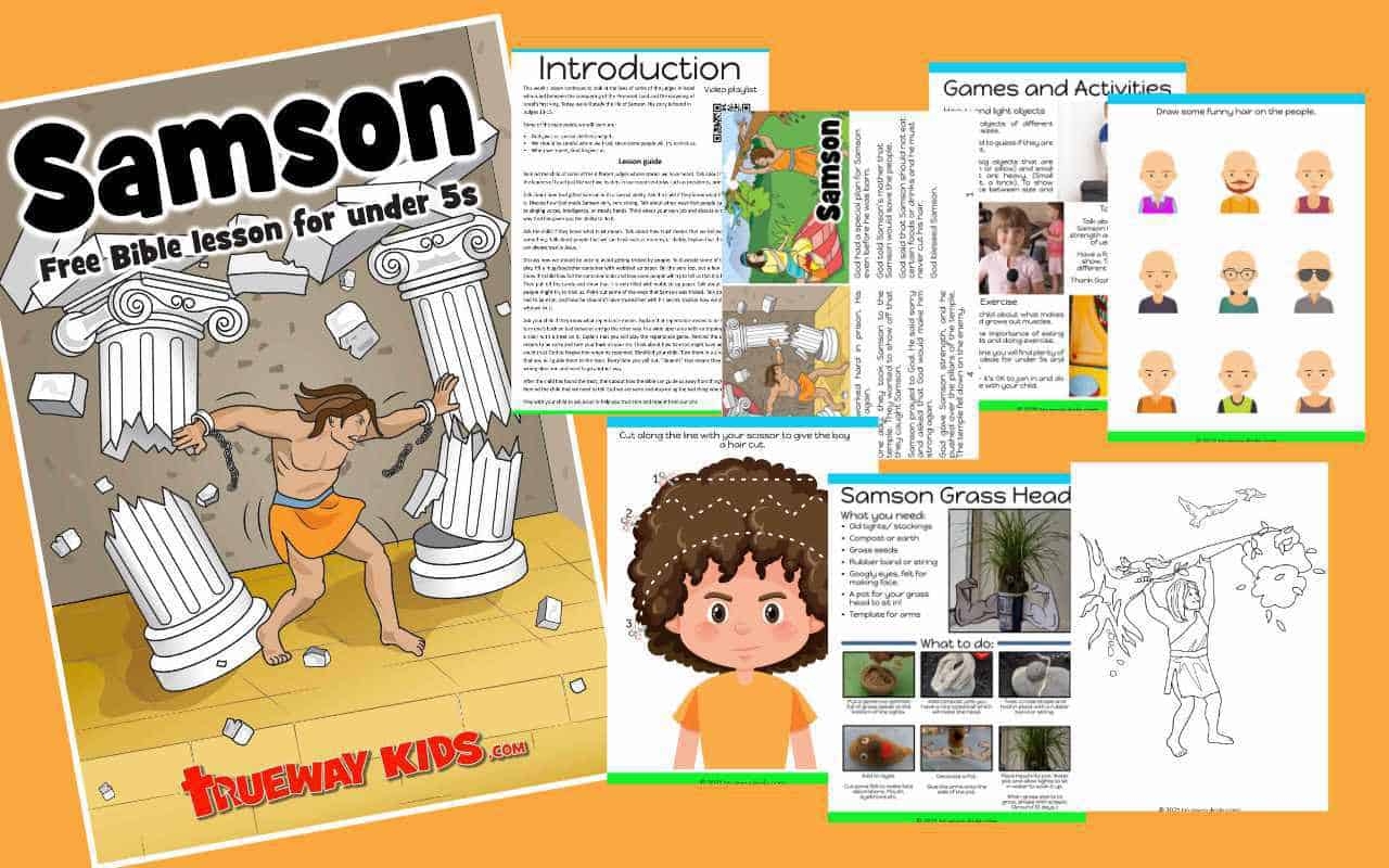 Free Printable Bibe Worksheets About Samson