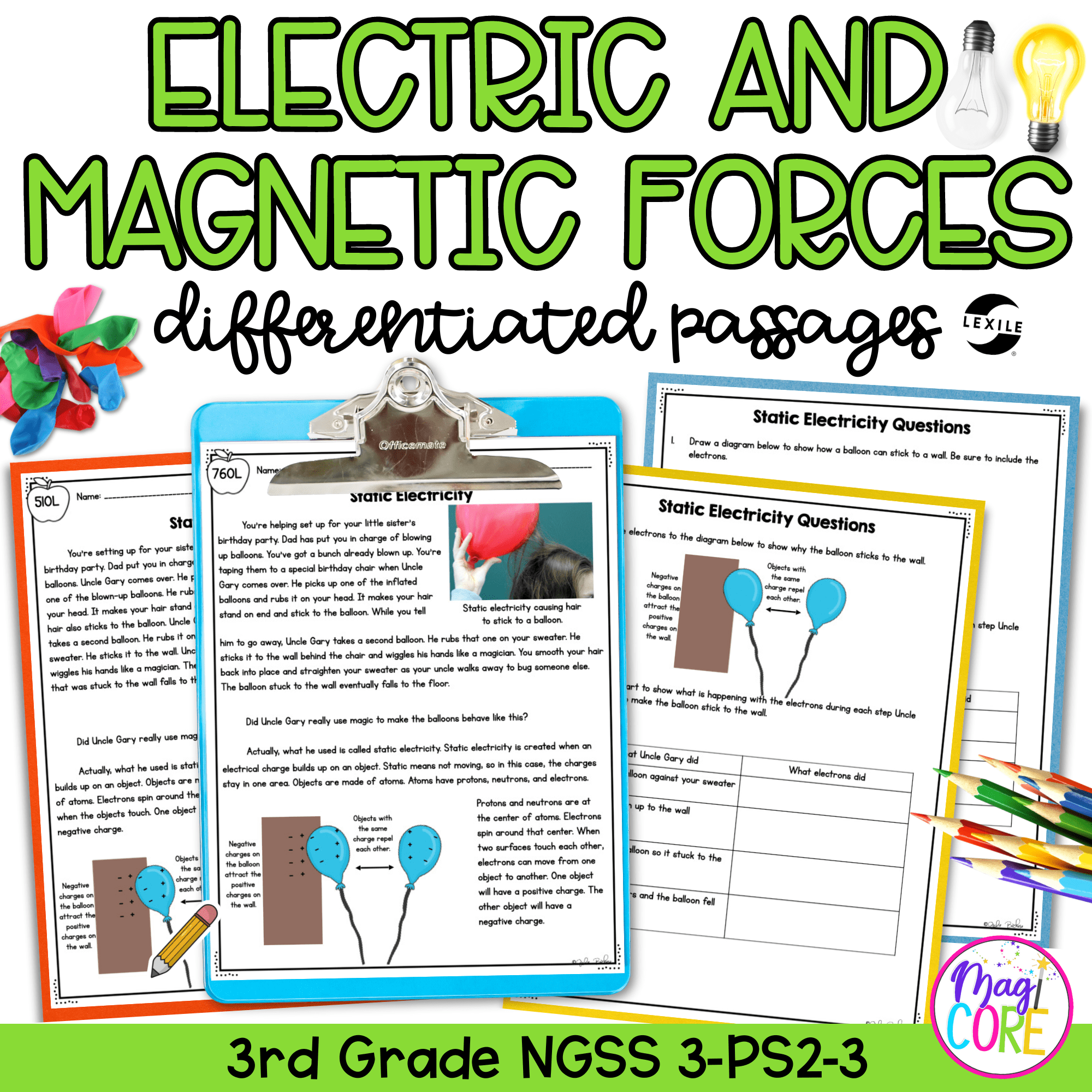 Science Differentiated Passages Electric And Magnetic Forces MagiCore