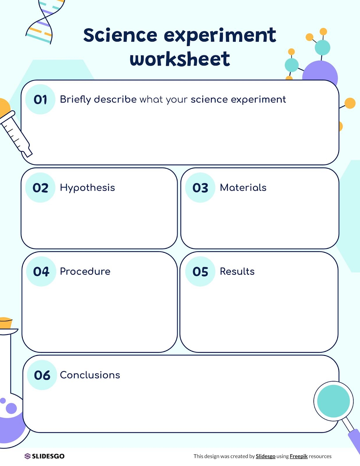 Science Experiment Worksheet Template Science Experiment Worksheet Template