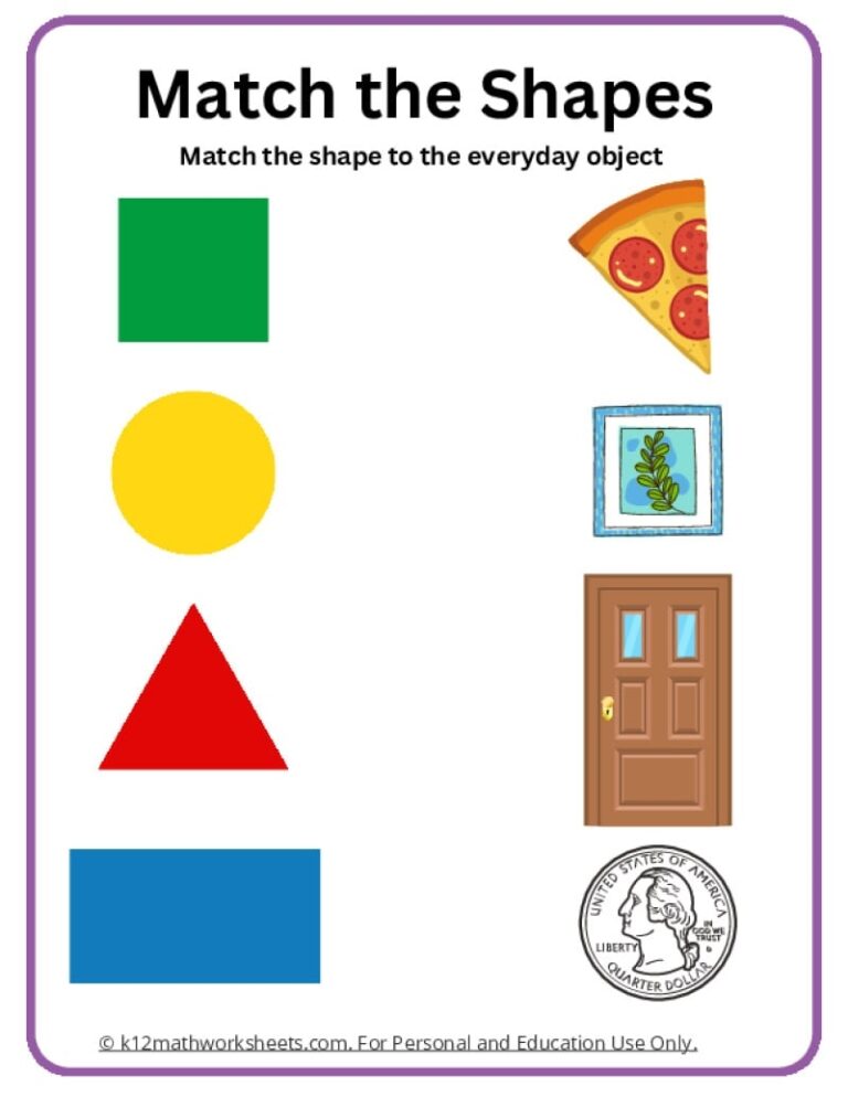 Shapes Worksheets