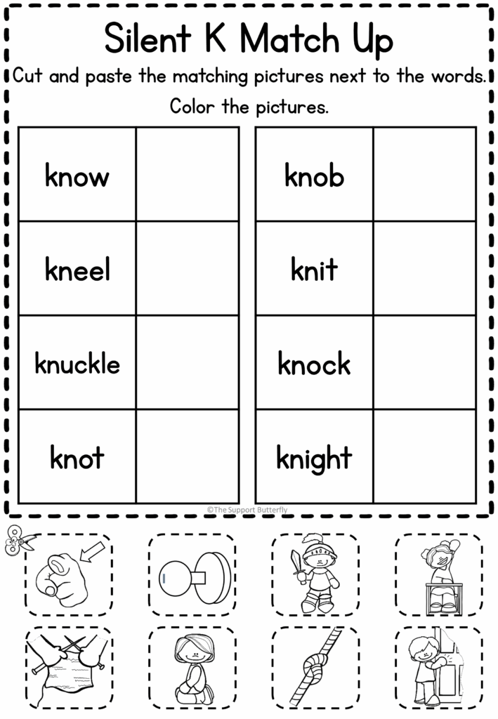 Silent Letter Worksheets Free Printable - Free Printable Worksheets