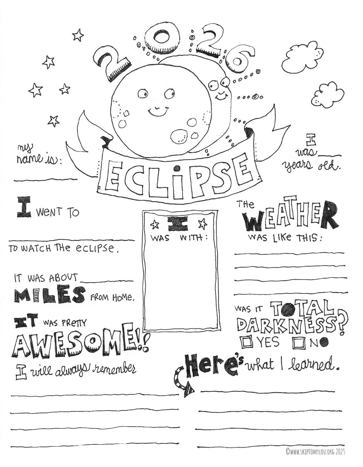 Solar Eclipse Coloring Pages Skip To My Lou
