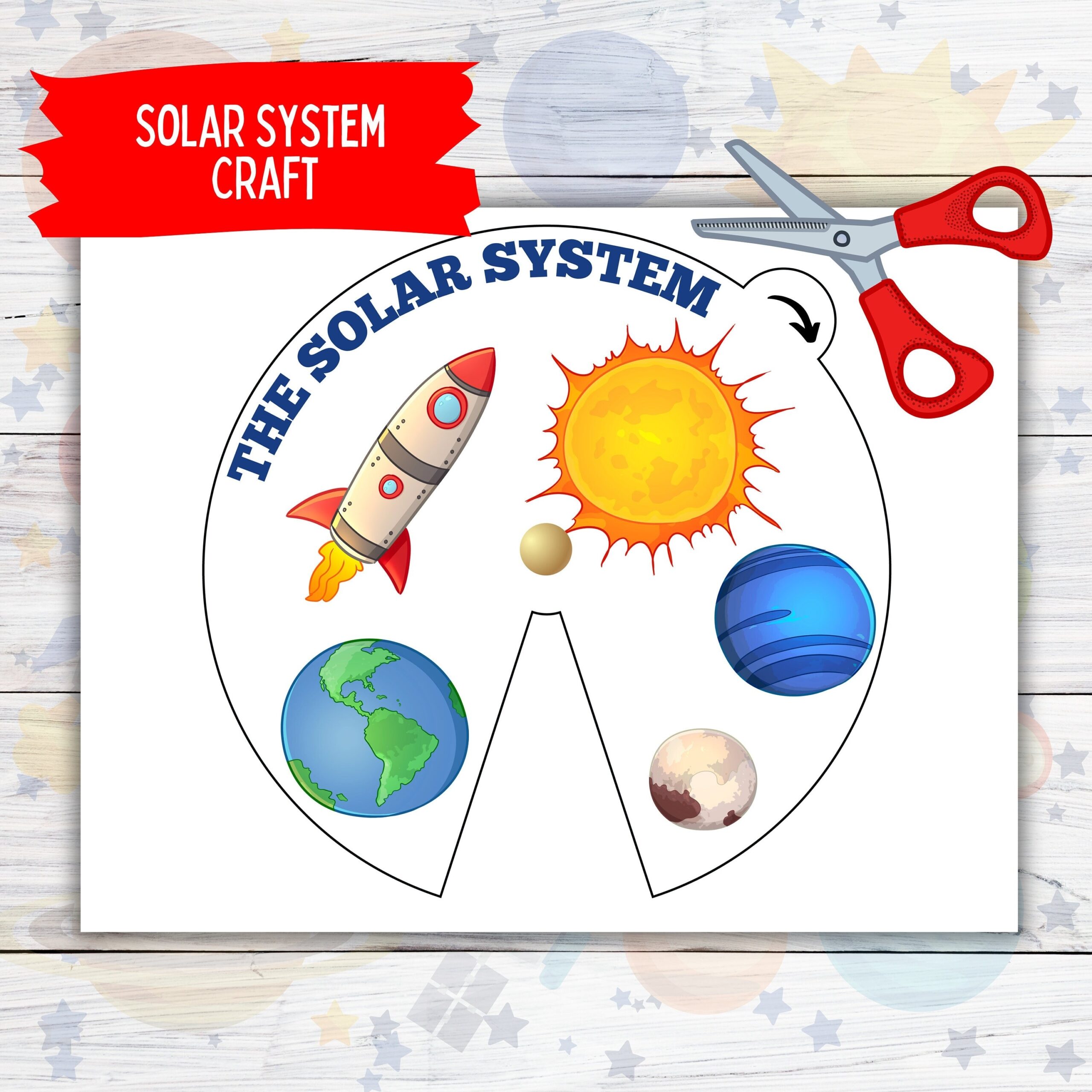Solar System Printable Wheel Craft Solar System Printable Toddler 