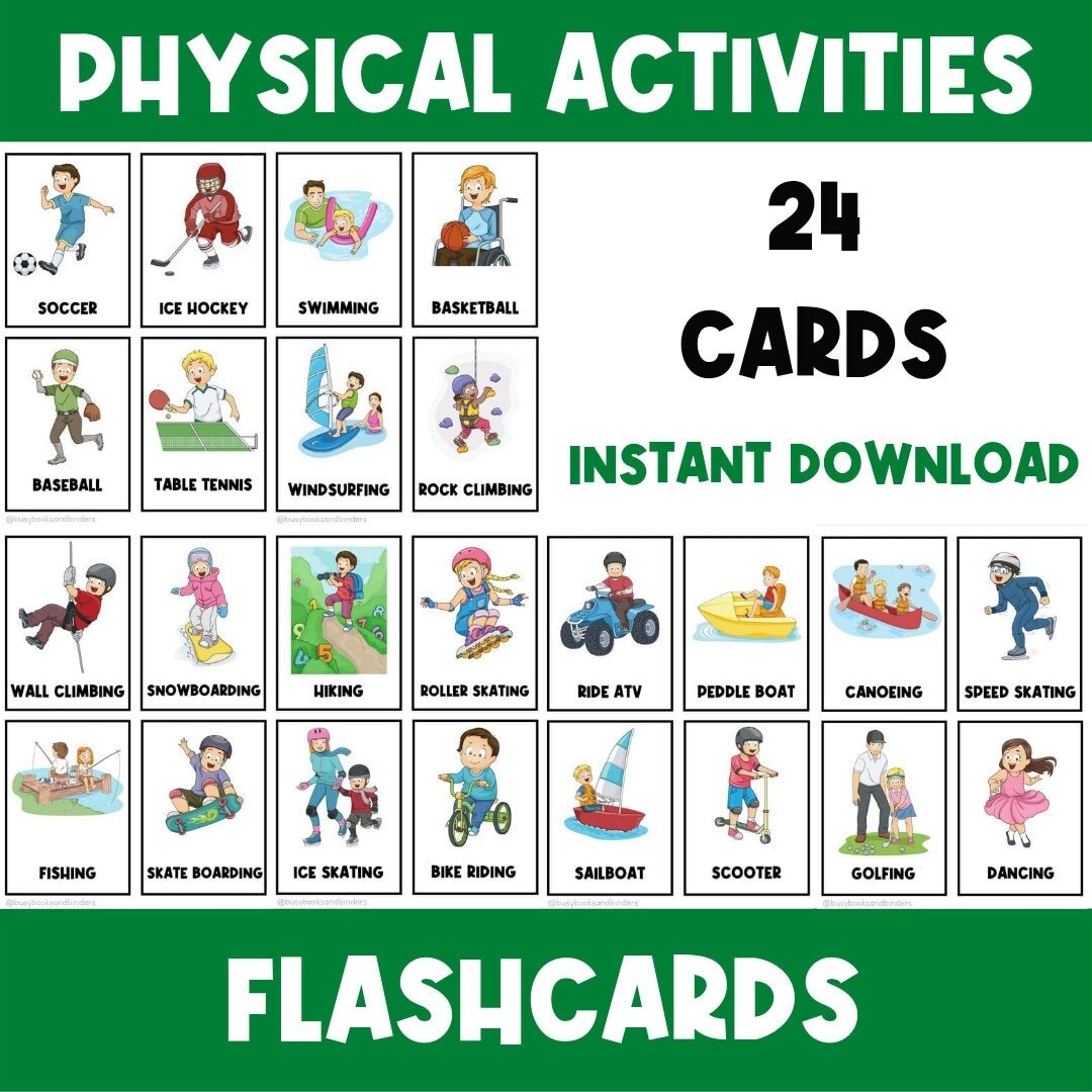 Sports Fitness Flashcards Kids Exercises Flash Cards For Kids Yoga Activities Physical Education Movement Break Activity Etsy Sports Fitness Flashcards Kids Exercises Flash Cards For Kids Yoga Activities Physical Education Movement Break Activity Etsy