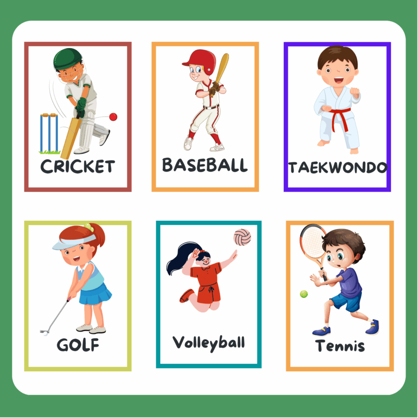 Sports Flashcards Teaching Resources Made By Teachers