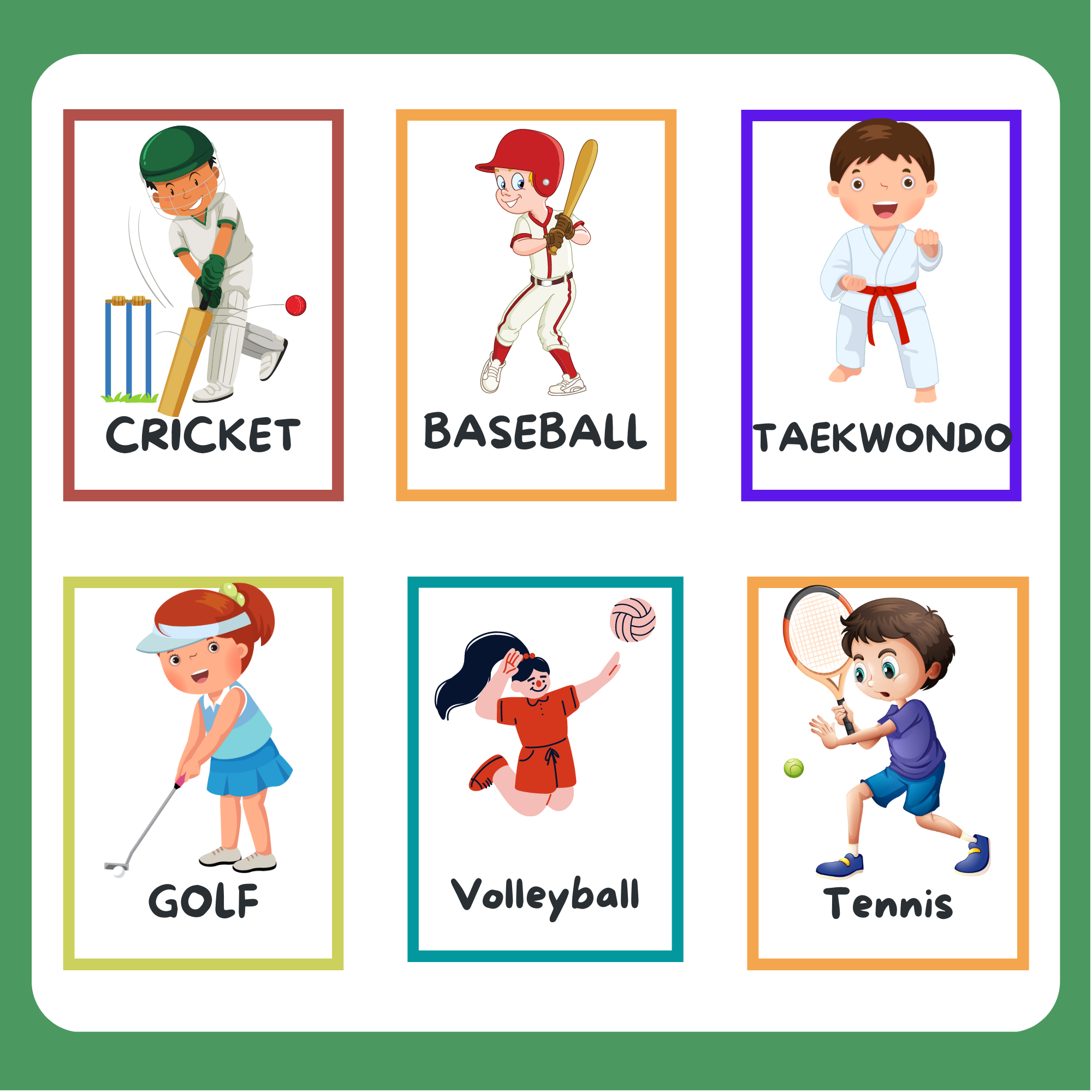 Sports Flashcards Teaching Resources Made By Teachers Sports Flashcards Teaching Resources Made By Teachers