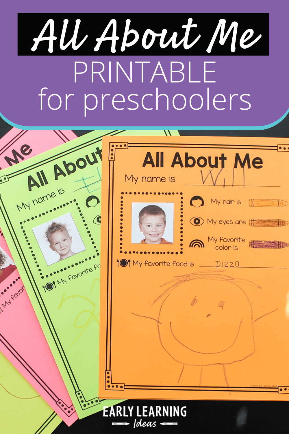 Preschool Portfolio Printables