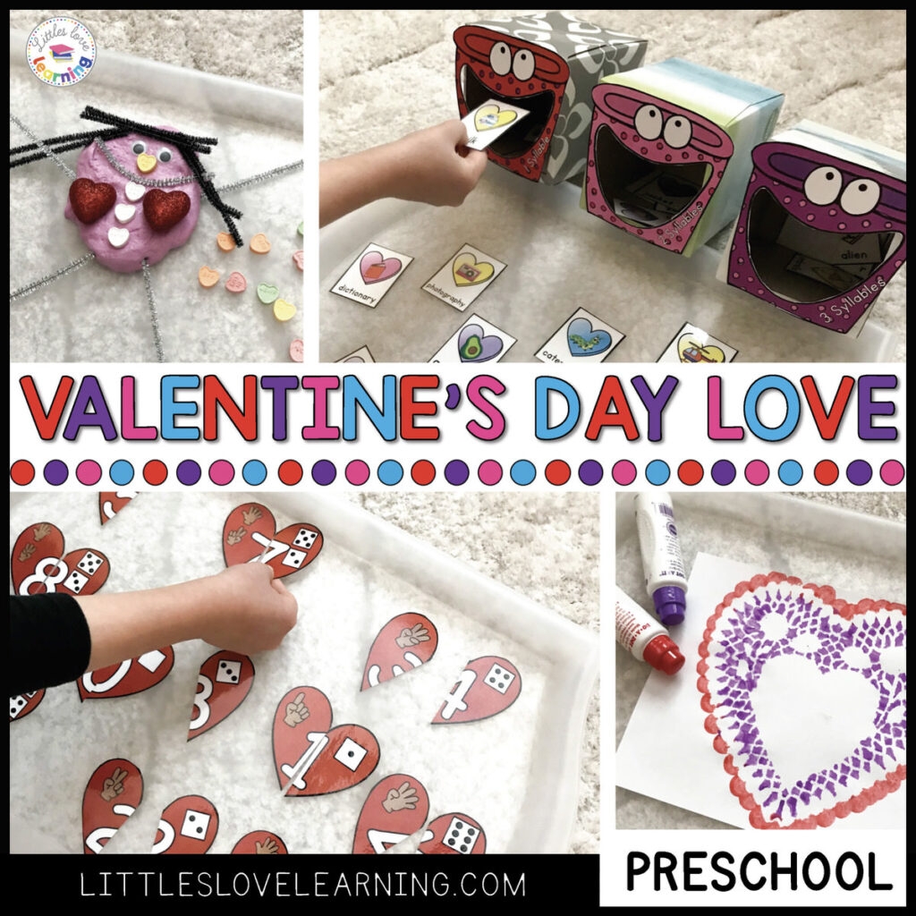 Valentine Themed Preschool Activities Printable