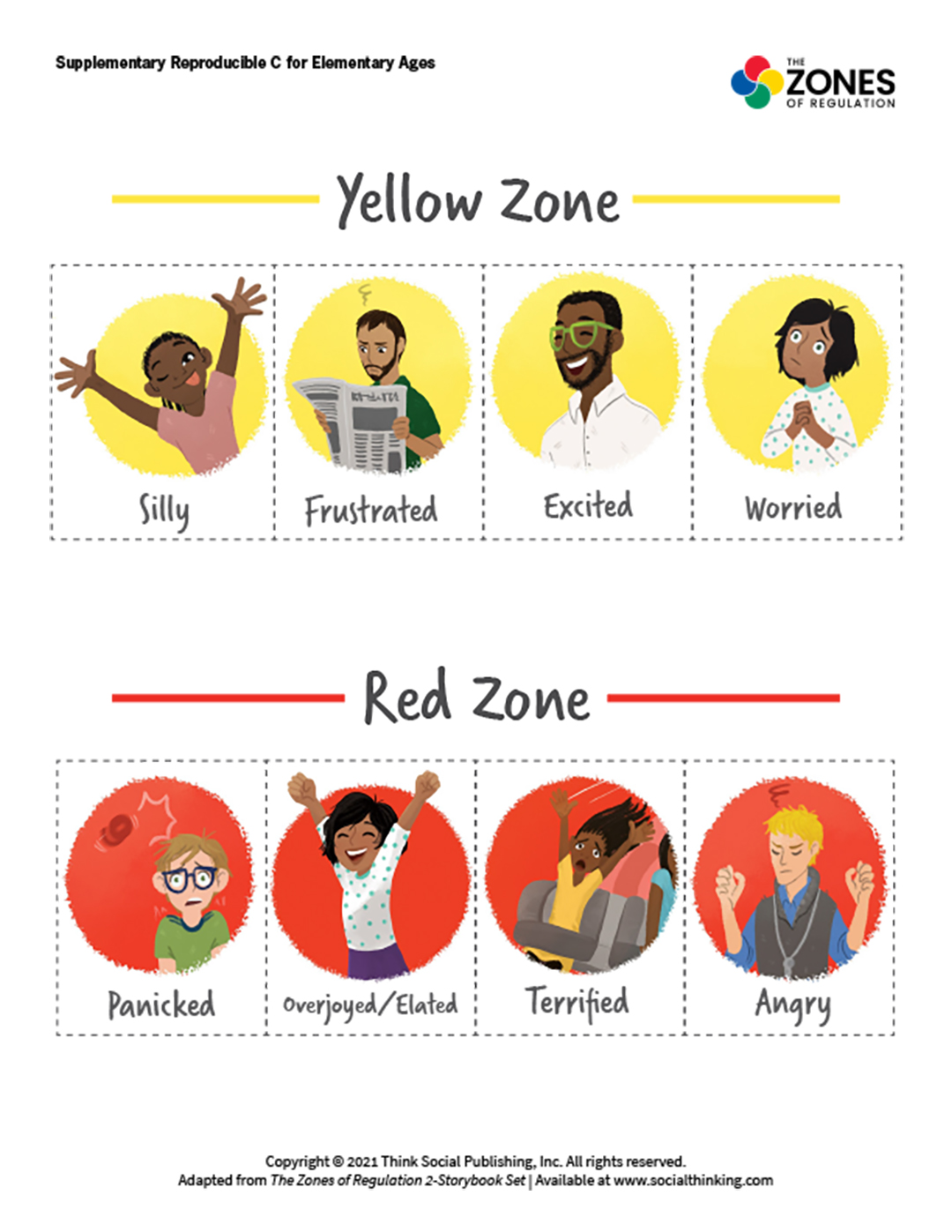 The Zones Of Regulation Free Stuff The Zones Of Regulation Free Stuff