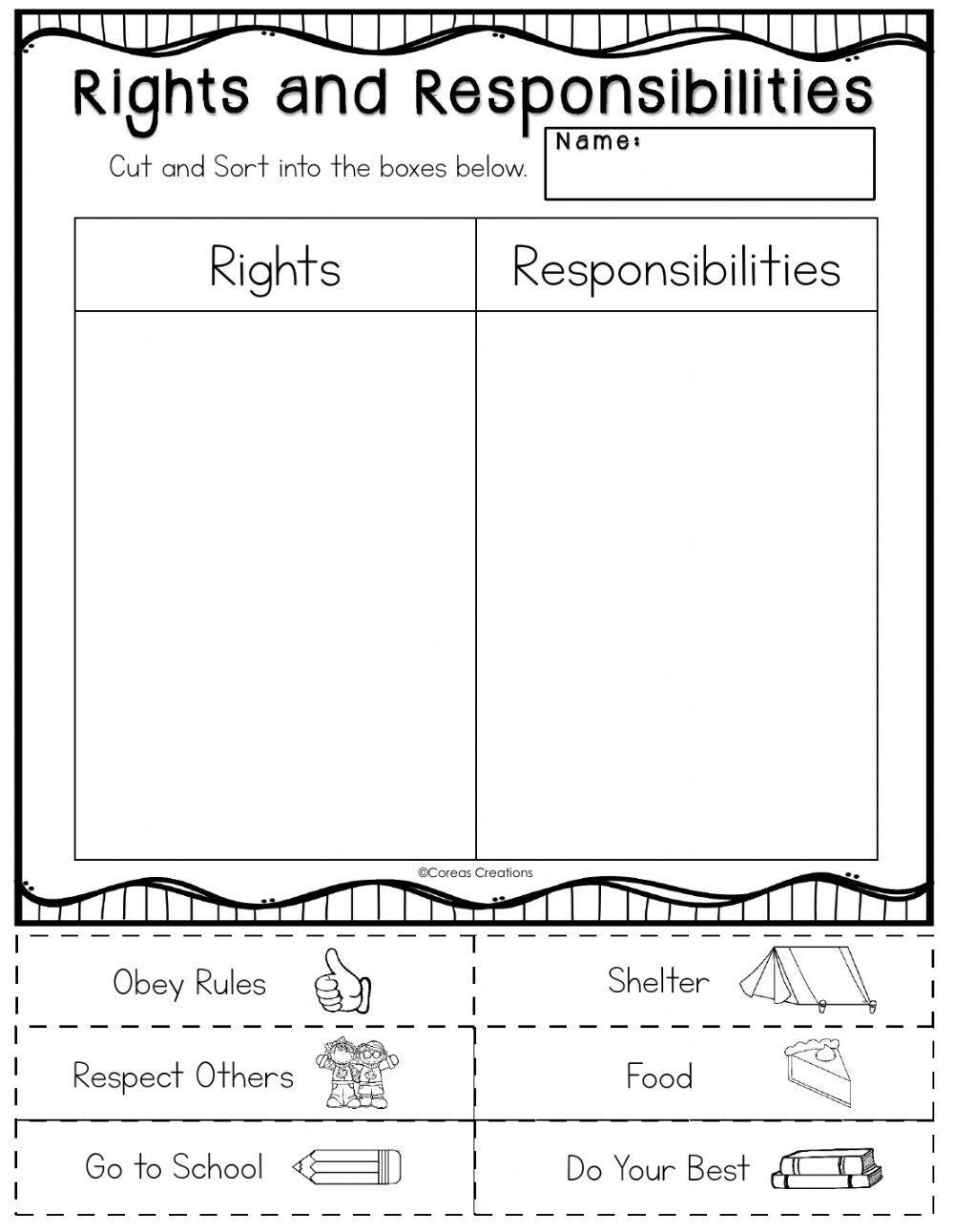 Top Citizen Rights And Responsibilities Worksheets For Kids Worksheets Library