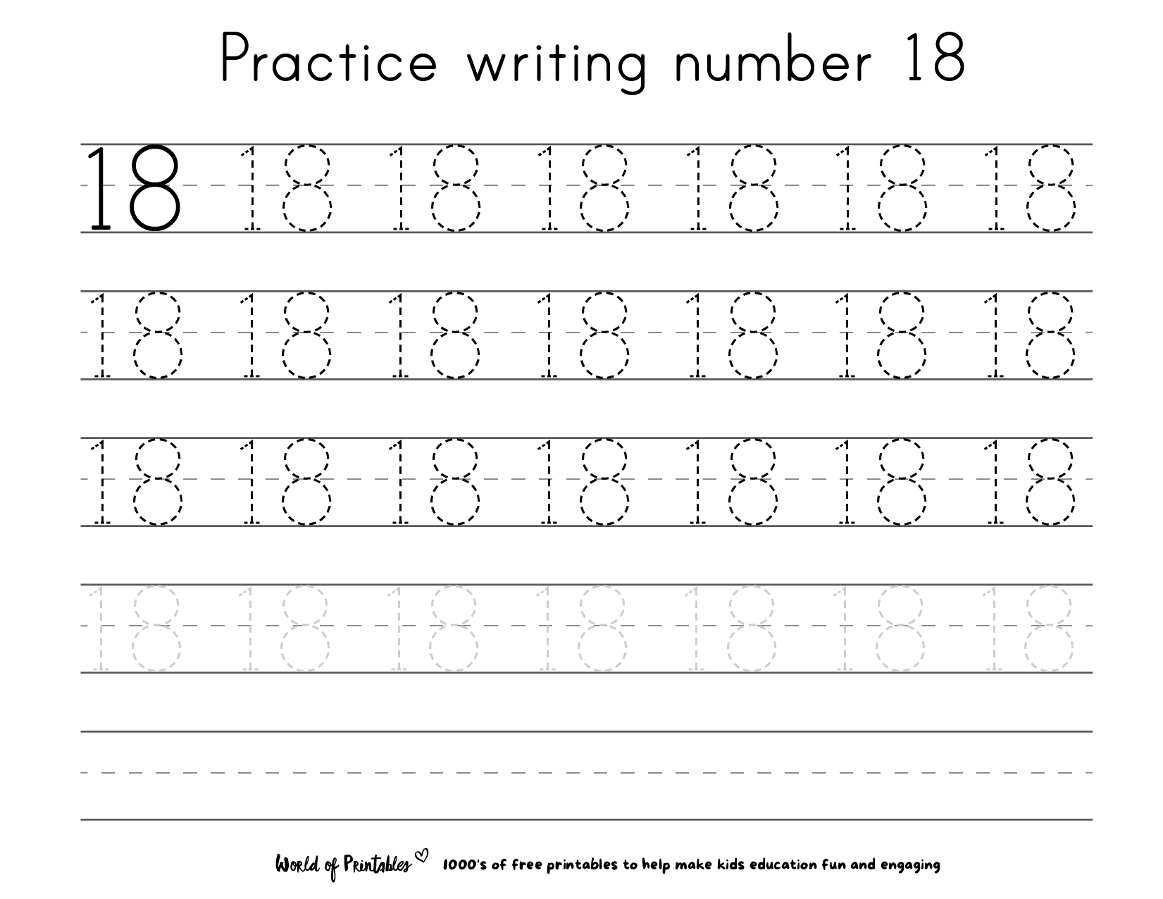 Tracing Numbers 1 To 20 Printable Worksheets World Of Printables
