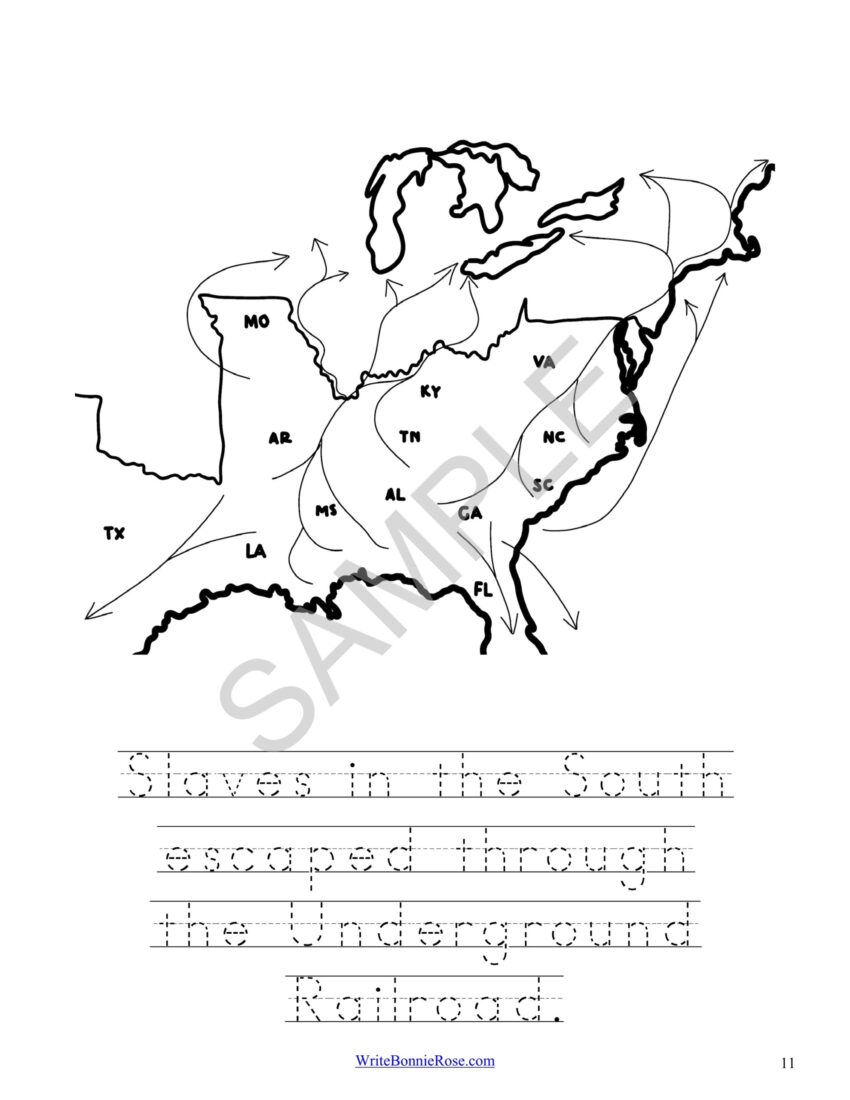 Underground Railroad Coloring Book Level B Made By Teachers