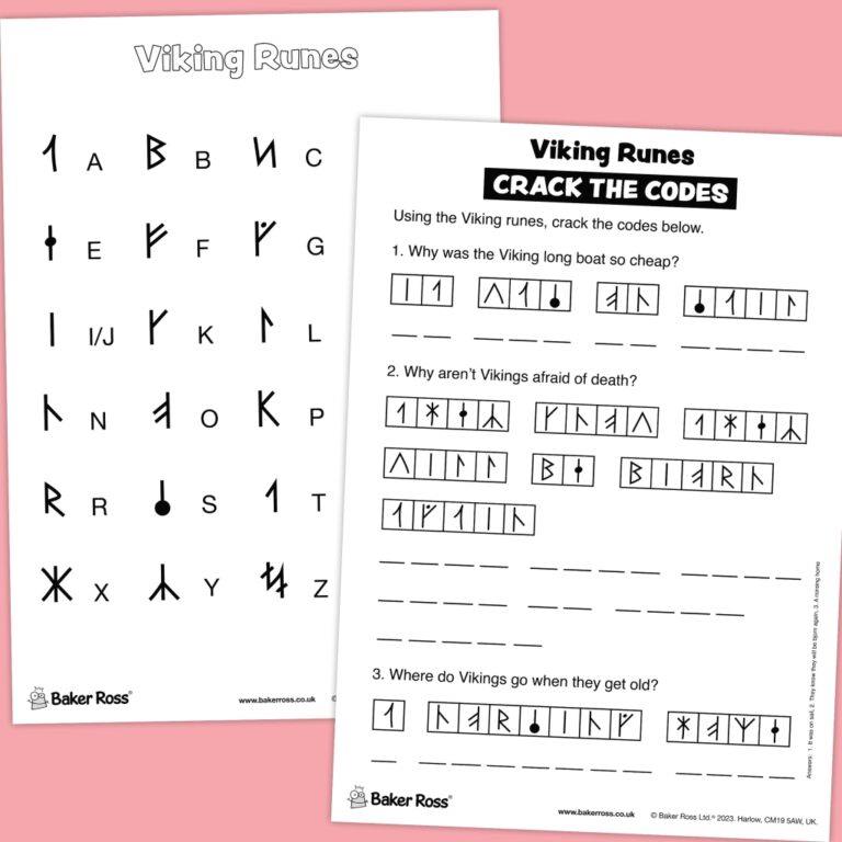 Viking Runes Craft Activity Guide Baker Ross