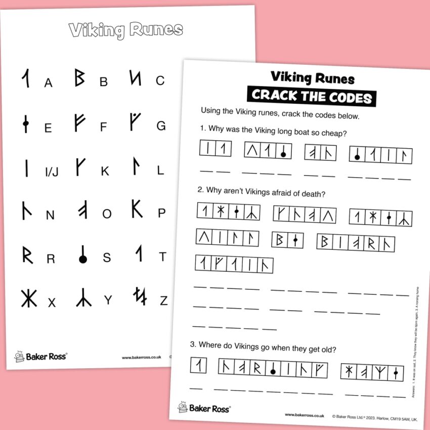 Viking Runes Craft Activity Guide Baker Ross