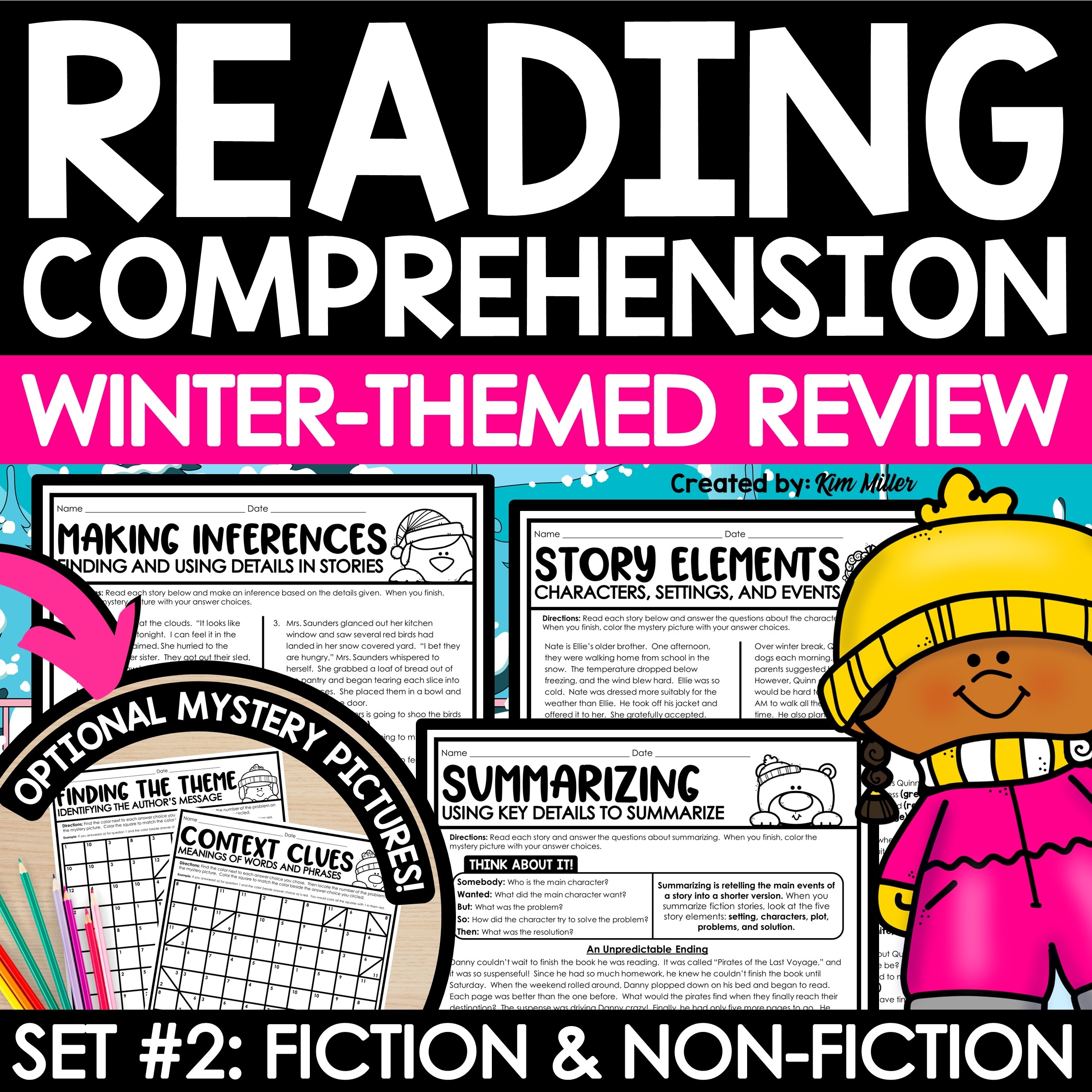 Winter Reading Comprehension Worksheets 5th Grade