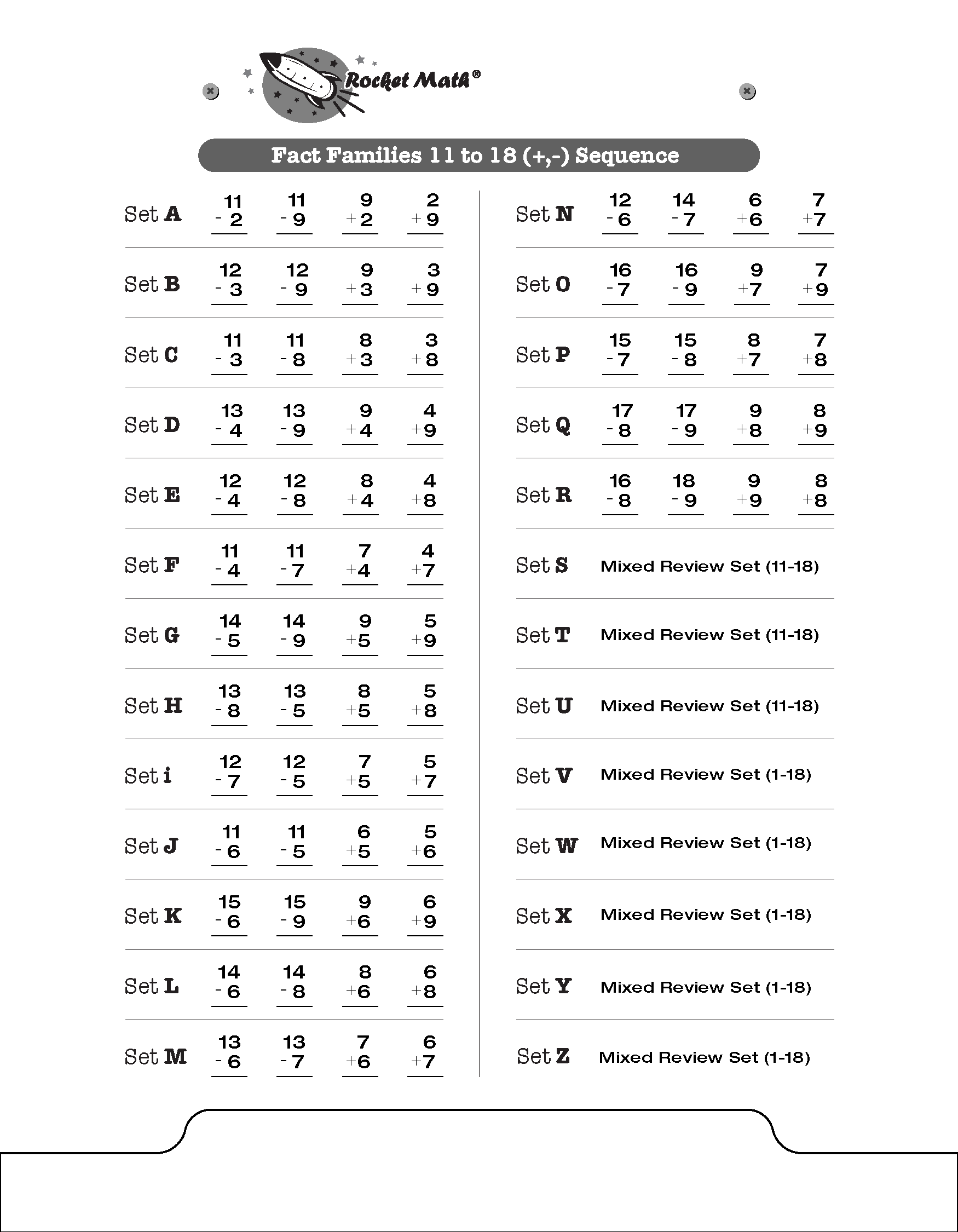 Worksheets Archives Rocket Math