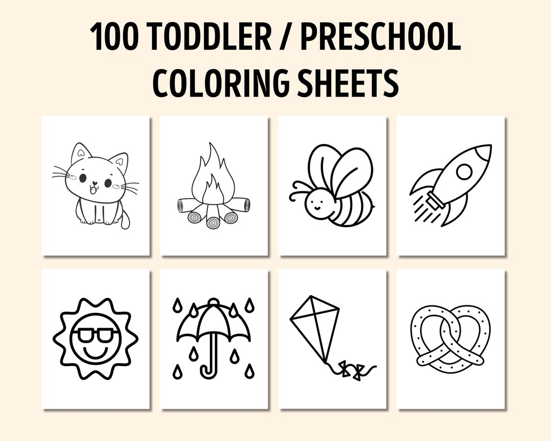100 Printable Preschool Coloring Toddler Coloring Toddler 