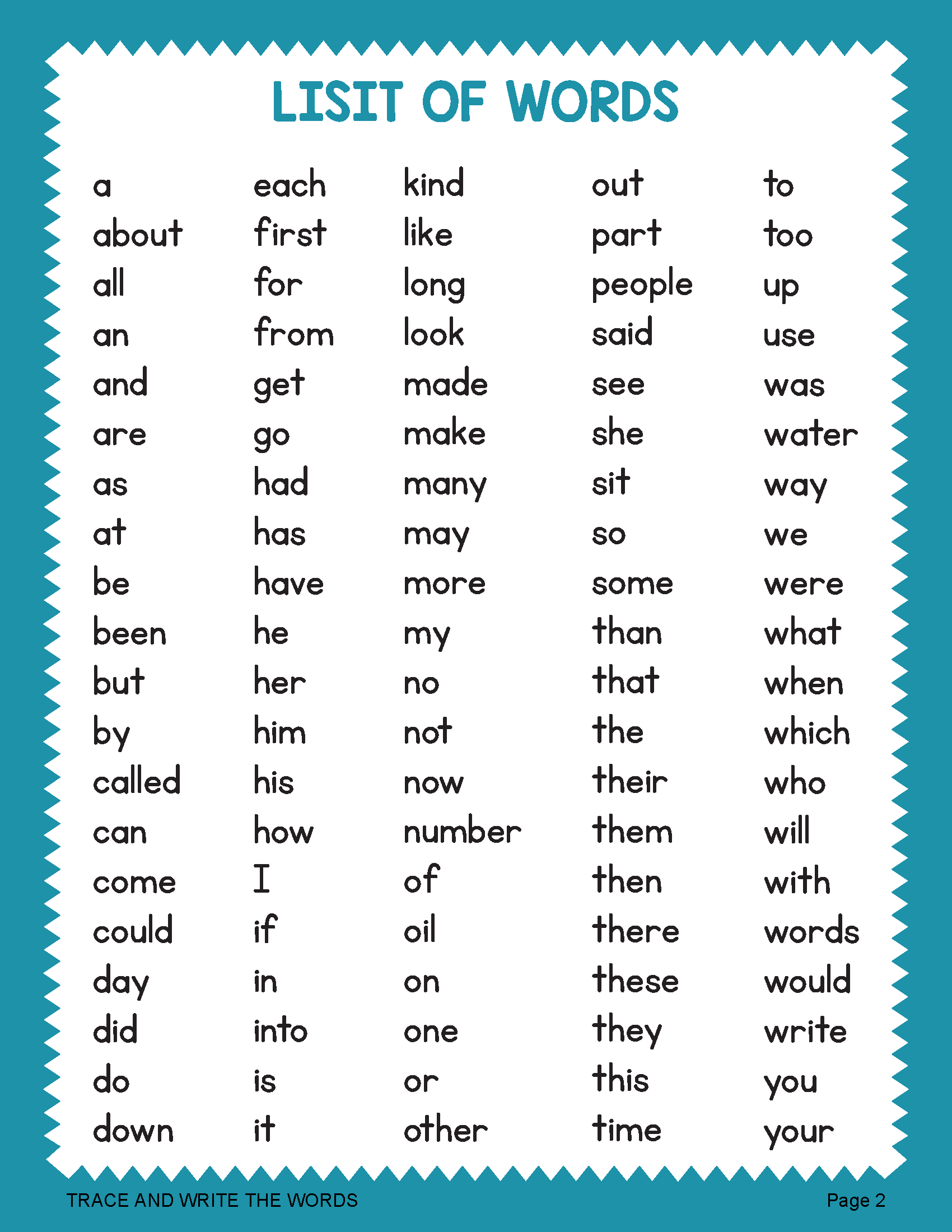 100 Sight Words Reading Writing And Tracing Worksheets Pre K K 1st 100 Sight Words Reading Writing And Tracing Worksheets Pre K K 1st