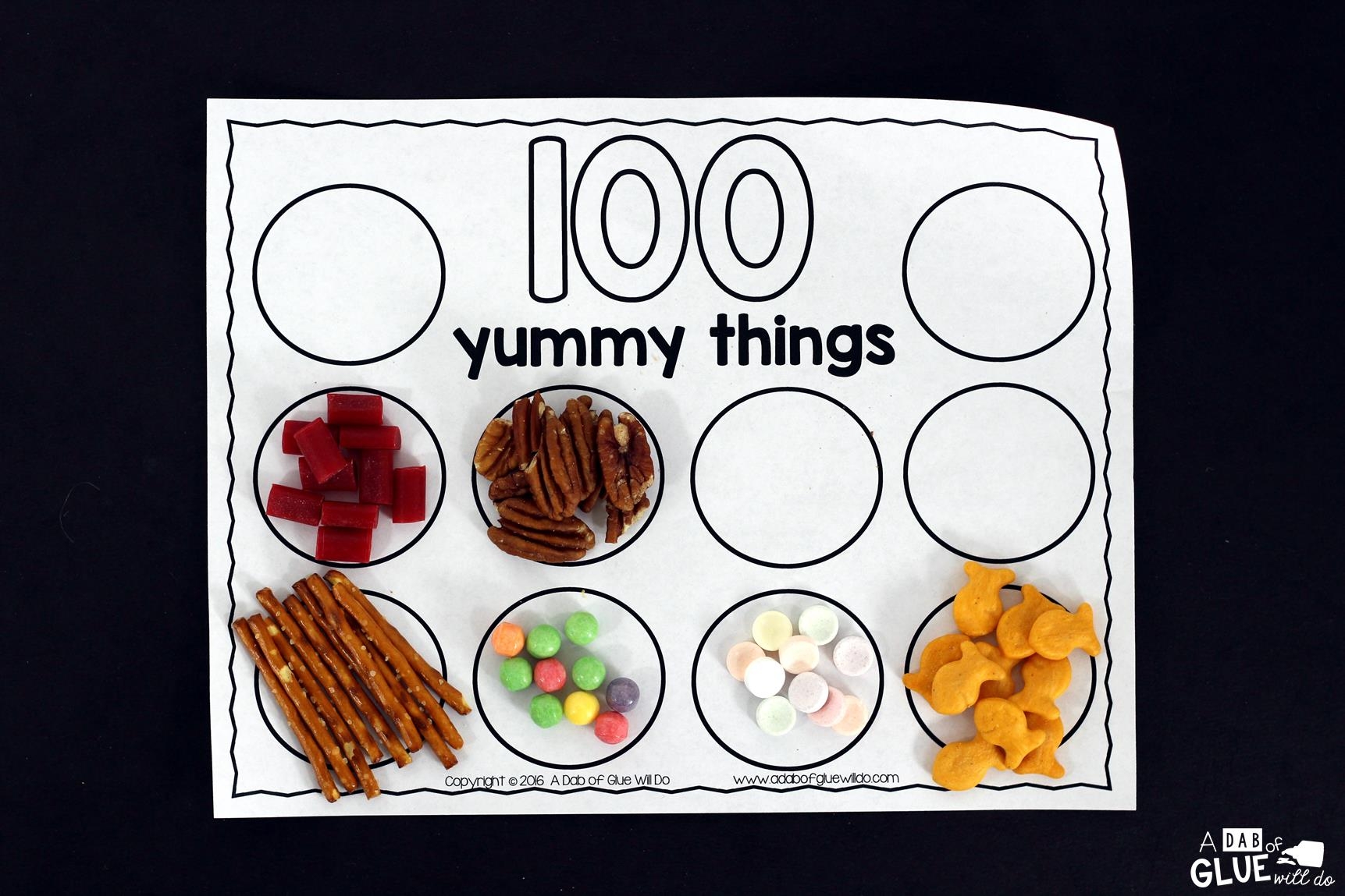 Preschool 100th Day Of School Printables