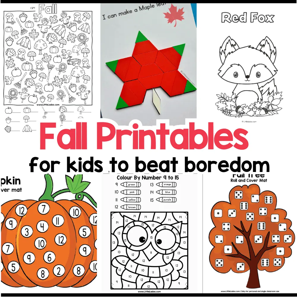 12 Free Fall Printables For Kids 12 Free Fall Printables For Kids