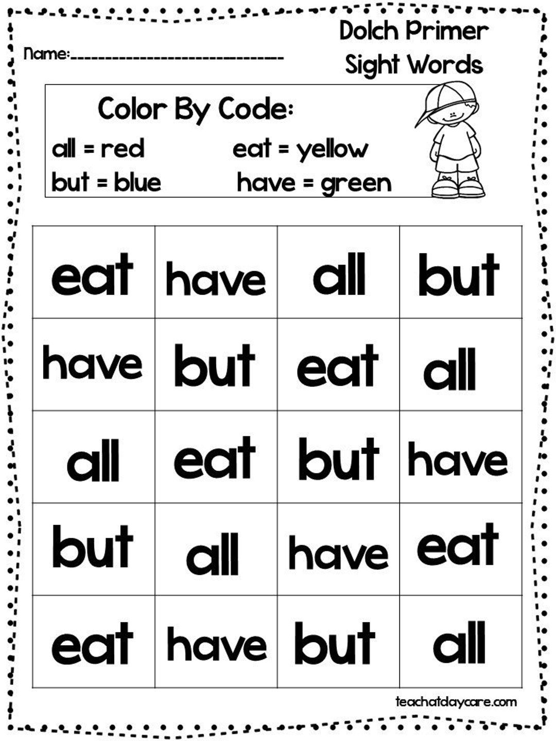 13 Printable Color The Dolch Primer Sight Words Worksheets Prek kindergarten Handwriting And Spelling Activity Etsy 13 Printable Color The Dolch Primer Sight Words Worksheets Prek kindergarten Handwriting And Spelling Activity Etsy