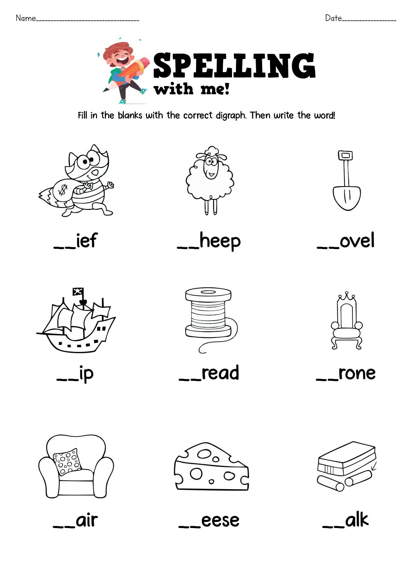 14 Free Printable Phonics Worksheets First Grade Free PDF At Worksheeto