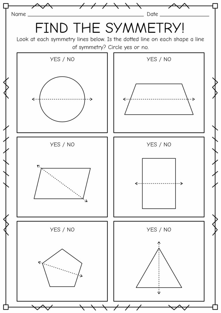 14 Lines Of Symmetry Worksheets Free PDF At Worksheeto