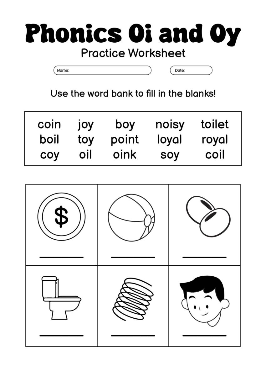 14 Phonics Oi And Oy Worksheets Free PDF At Worksheeto