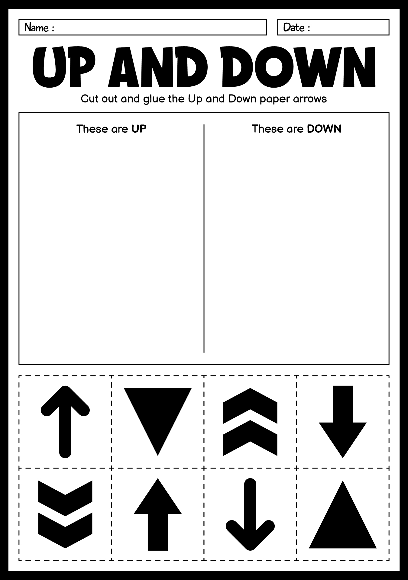 14 Up And Down Worksheets Free PDF At Worksheeto