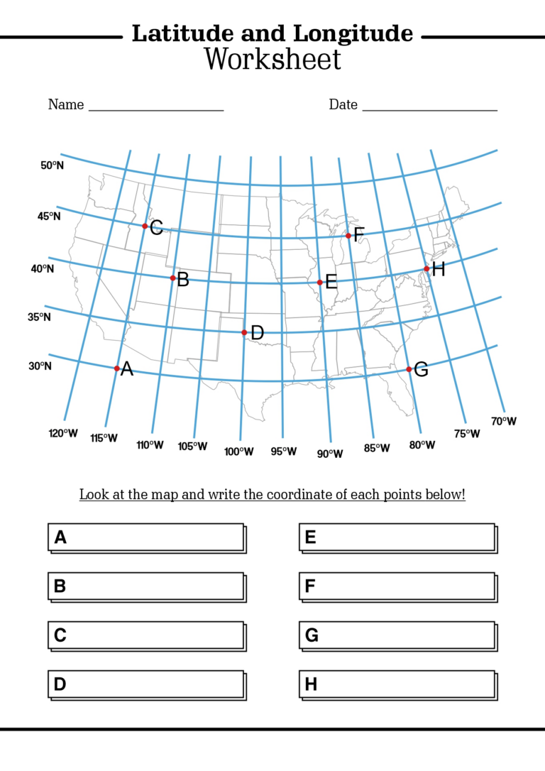 15 Latitude And Longitude Map Worksheet Free PDF At Worksheeto Worksheets Library