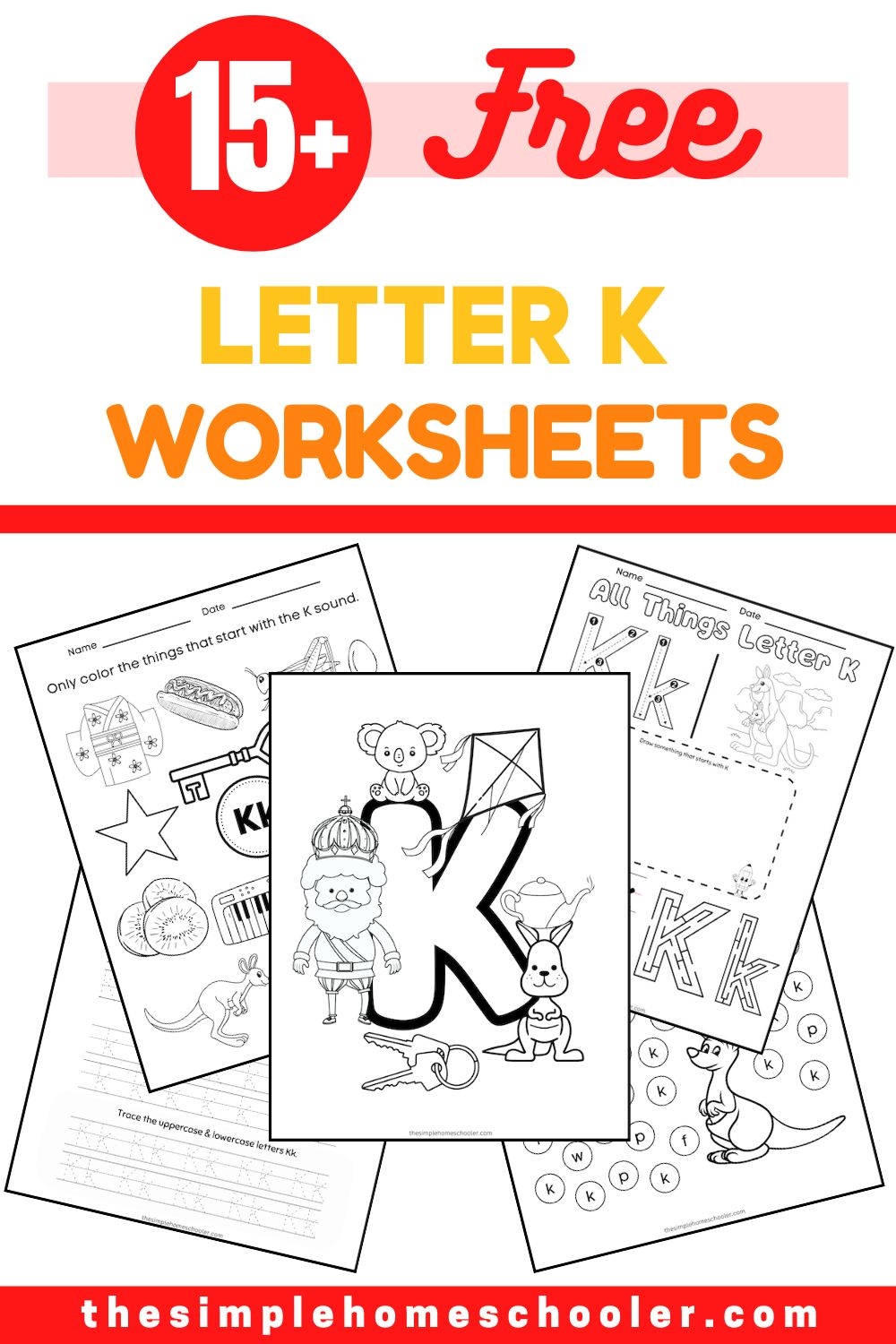 Letter-K-Alphabet-Learning-Worksheet-Printable Letter-K-Alphabet-Learning-Worksheet-Printable