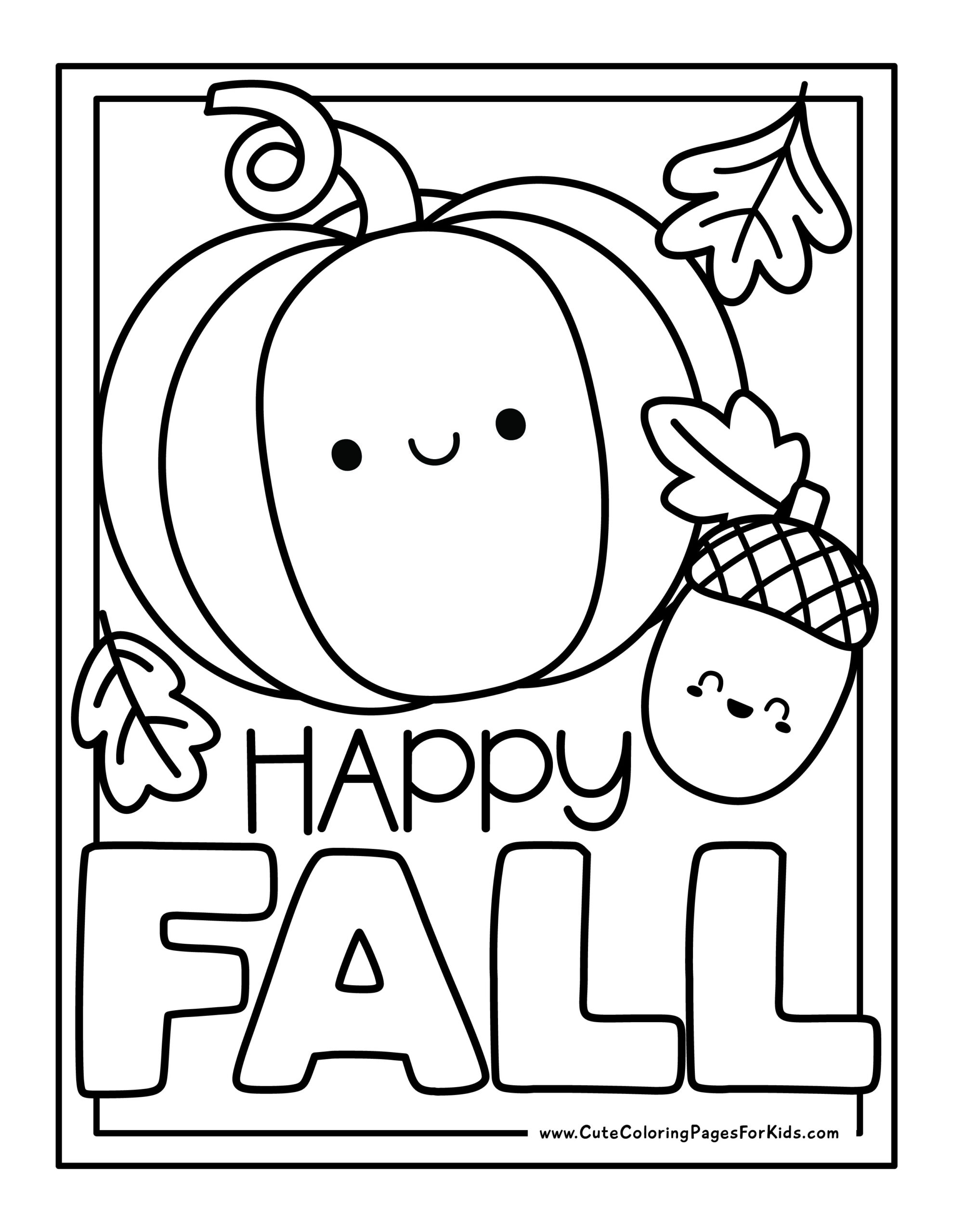 16 Fall Coloring Pages Free Printable PDF Downloads Cute 16 Fall Coloring Pages Free Printable PDF Downloads Cute