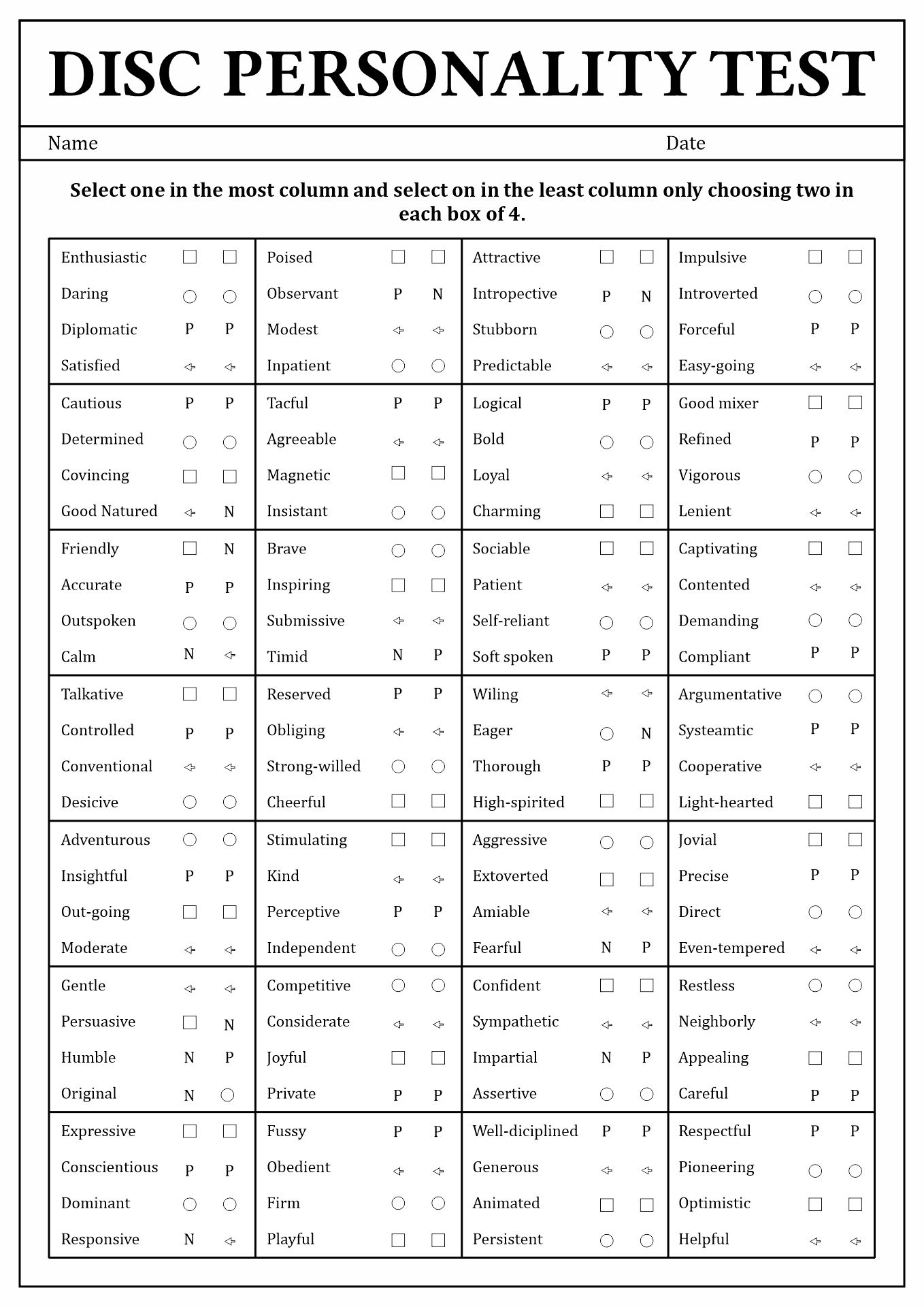 18 Personality Styles Assessment Worksheet Free PDF At Worksheeto