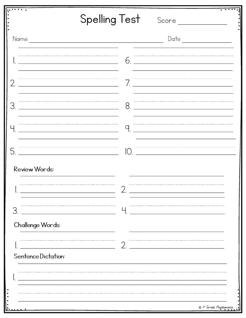 1st Grade Challenge Spelling Words Lists Aligned With HMH Journeys Worksheets Library
