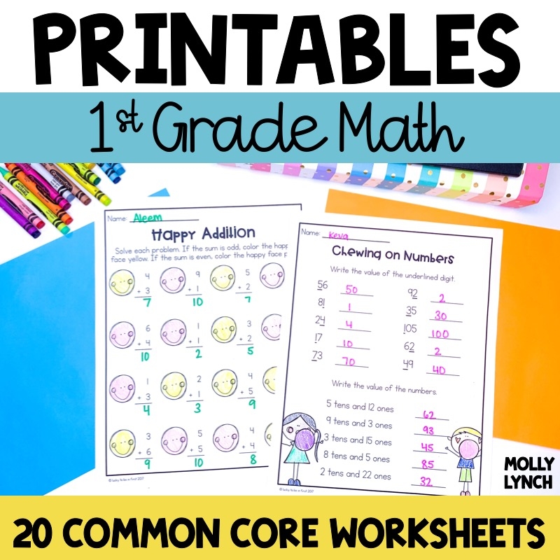 Free Printable Math Worksheets Common Core