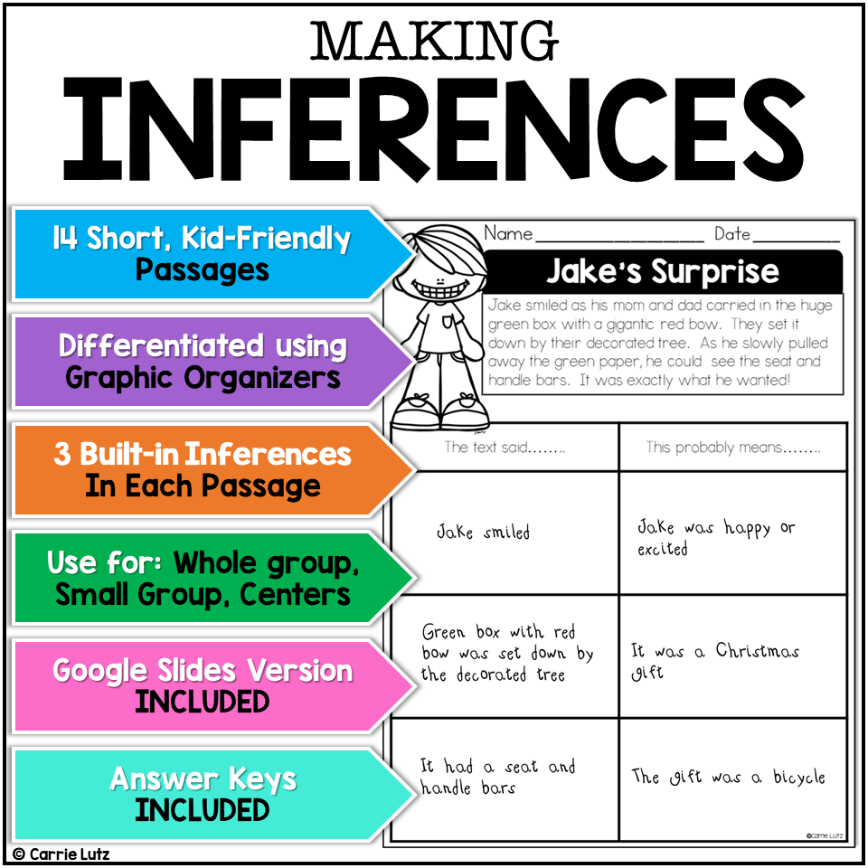 1st Grade Reading Comprehension Making Inferences Worksheets Inferring Passages Made By Teachers
