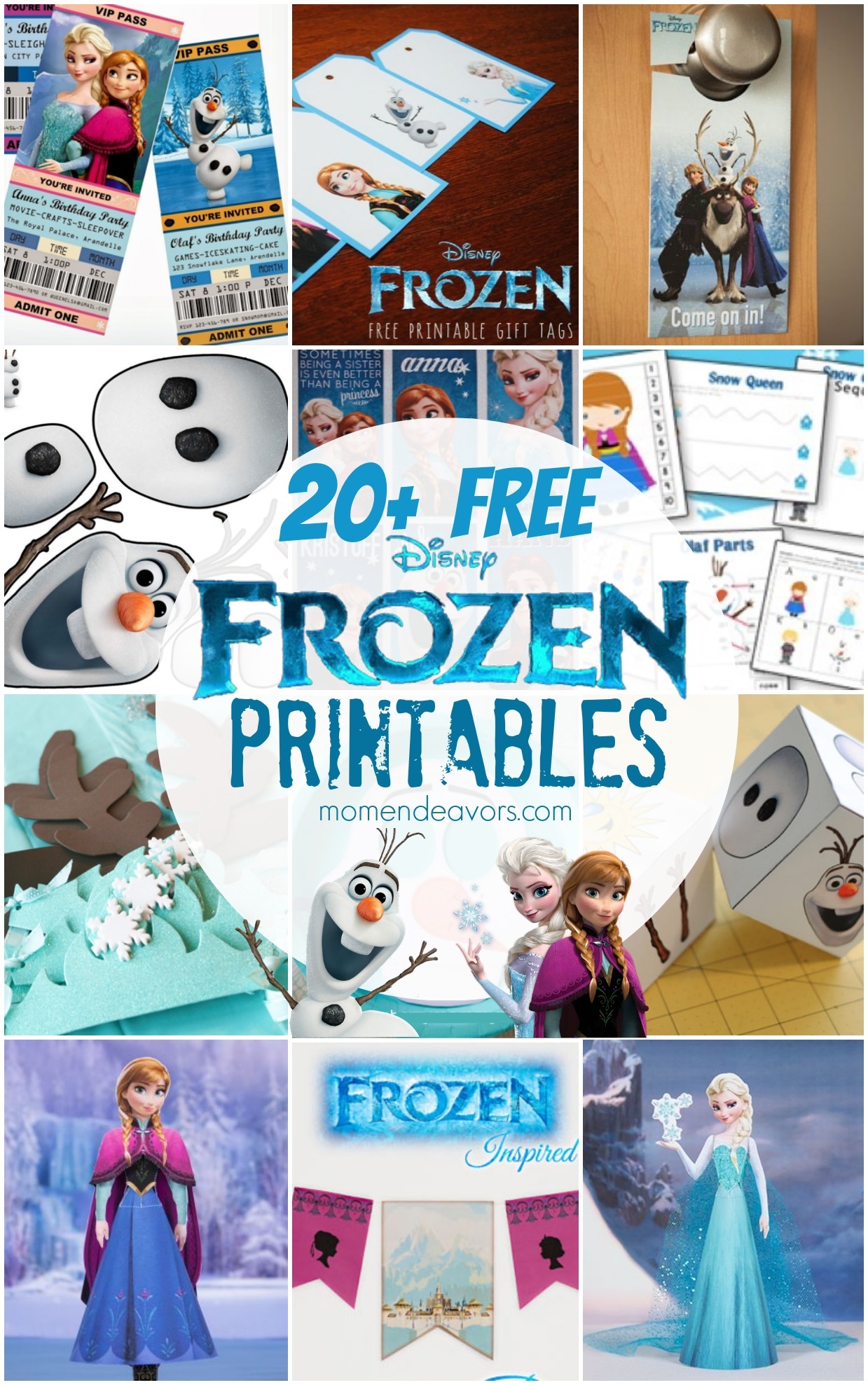 20 FREE Disney Frozen Printables 20 FREE Disney Frozen Printables