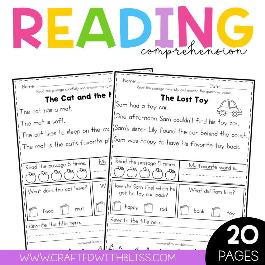 20 FREE Kindergarten Reading Comprehension Printable Free Worksheets Library 20 FREE Kindergarten Reading Comprehension Printable Free Worksheets Library