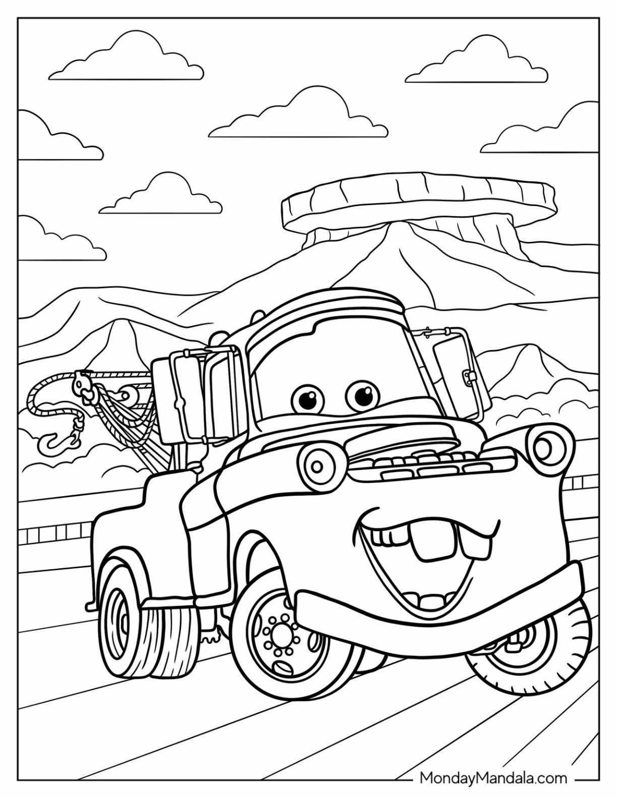 Printable Car Pattern For Preschoolers