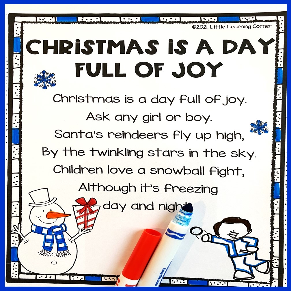 25 Short Christmas Poems For Kids Little Learning Corner 25 Short Christmas Poems For Kids Little Learning Corner